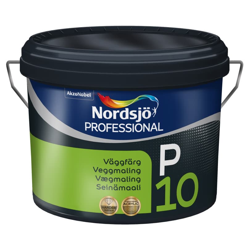 Nordsjö Professional P10 2,5 ltr. Standard hvid (Base White) - Nordsjö Facademaling