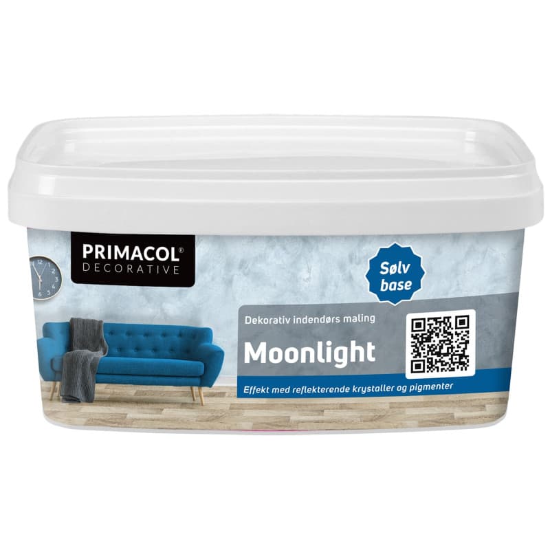 Moonlight Sølvbase 1 ltr.  - Primacol Glimmermaling