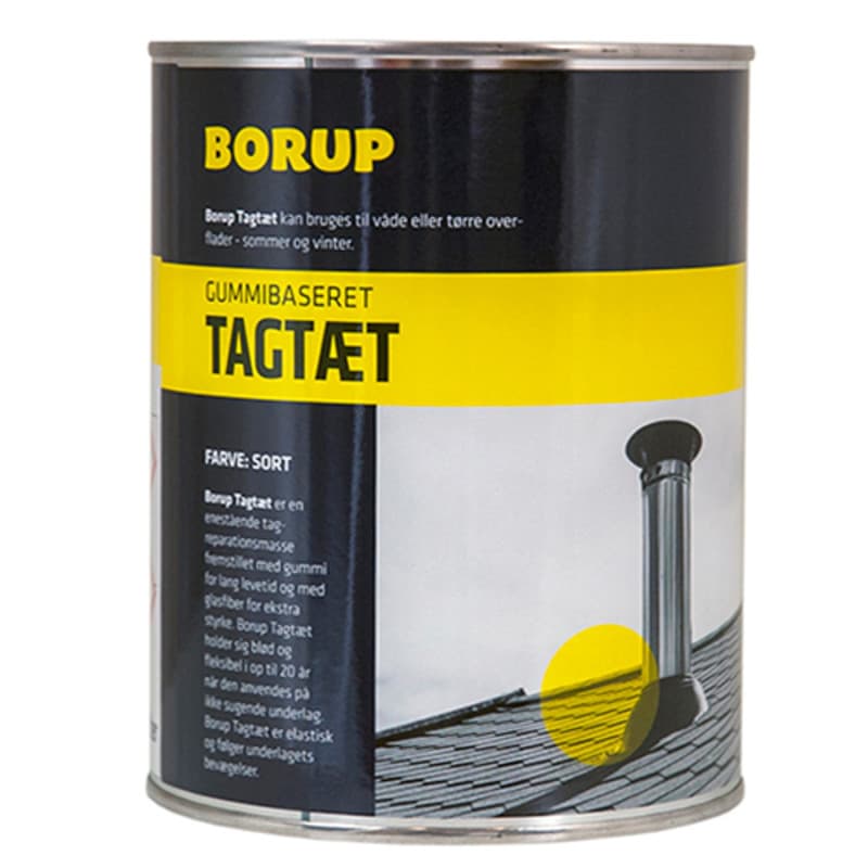 Borup Tagtæt Sort 1 kg. Sort - 
