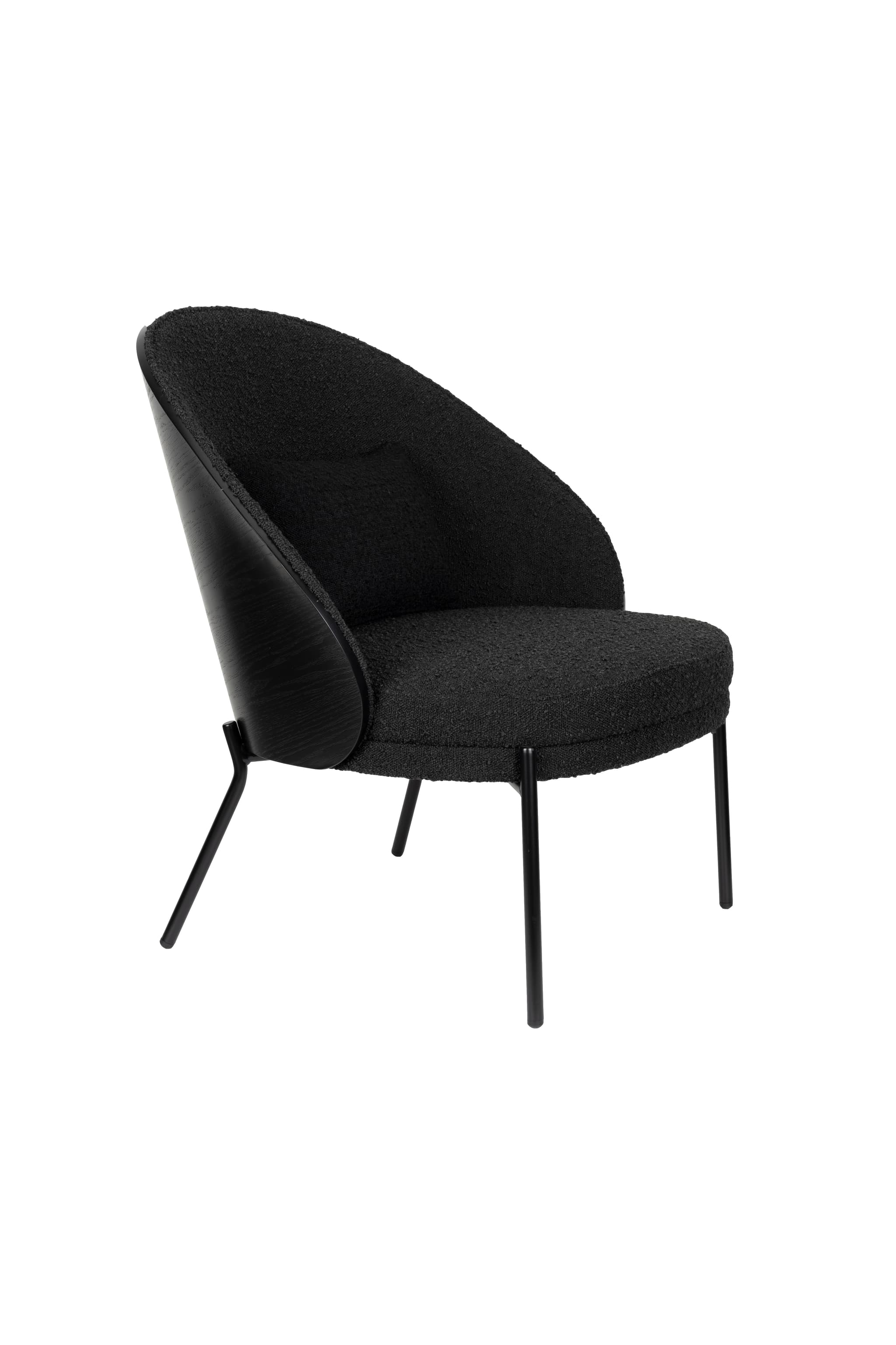 DUTCHBONE Lounge Chair Rodin Bouclé Svart