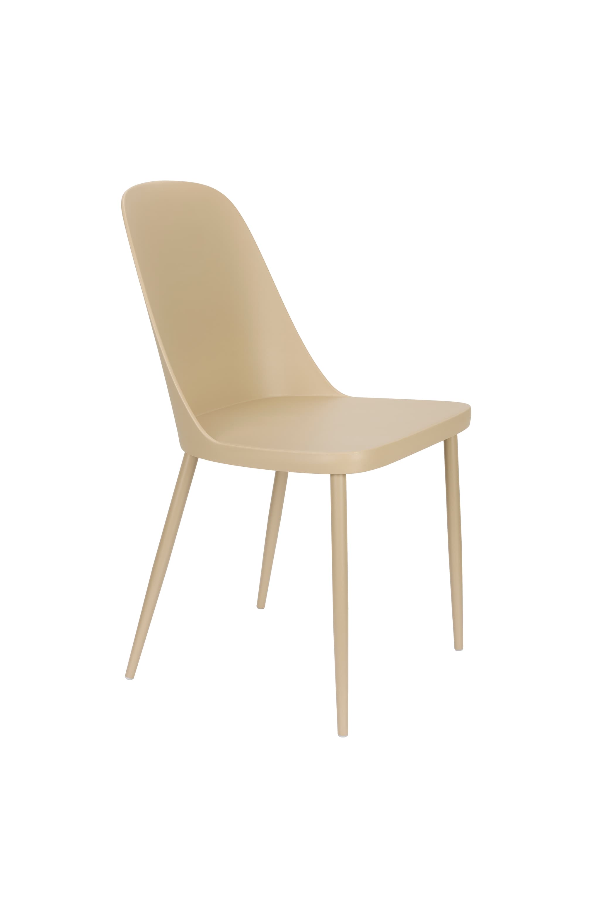 WHITE LABEL LIVING Pip matstol - beige plast och stål