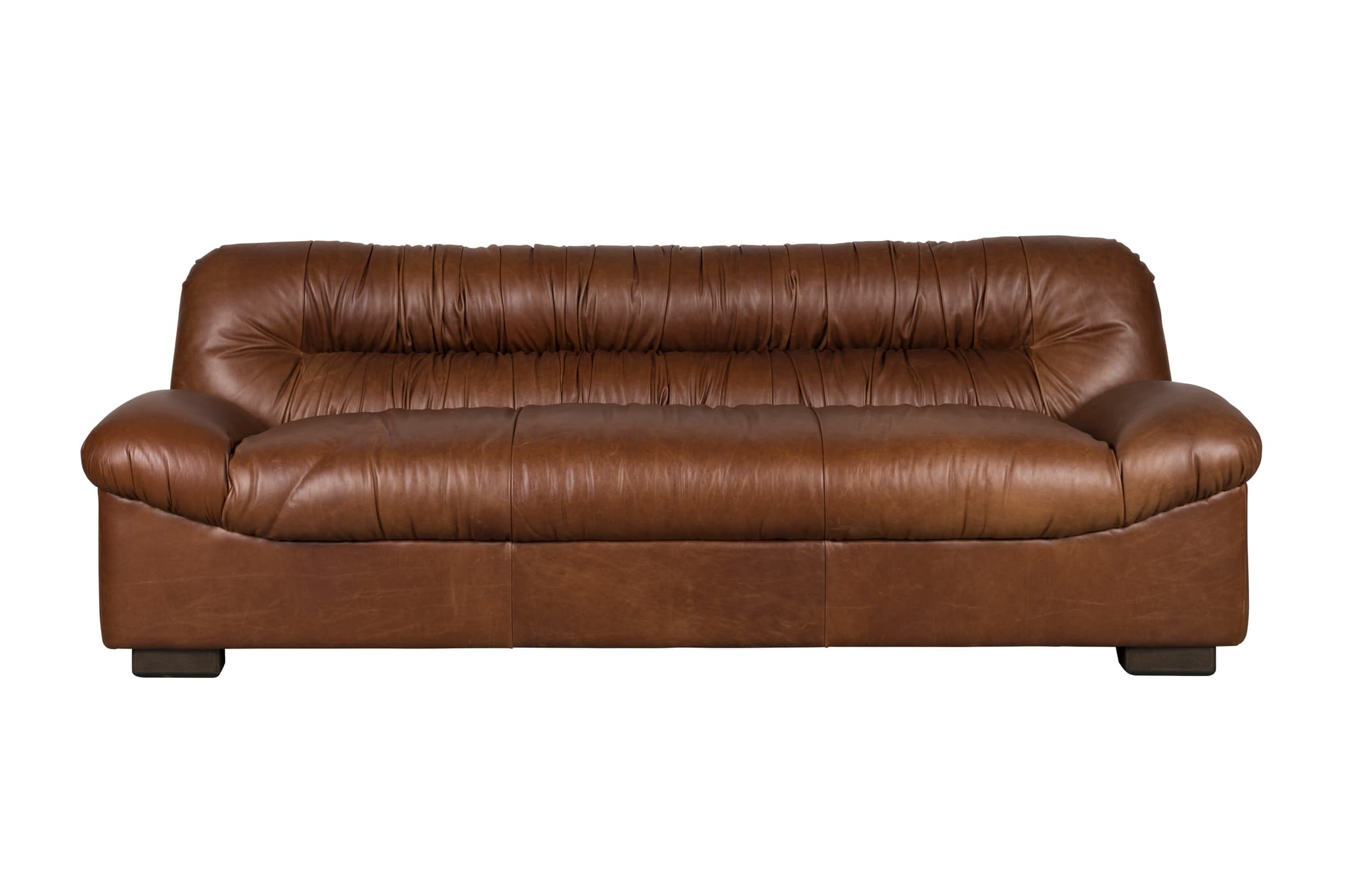 DUTCHBONE Soffa Douglas Wax Läderchoklad