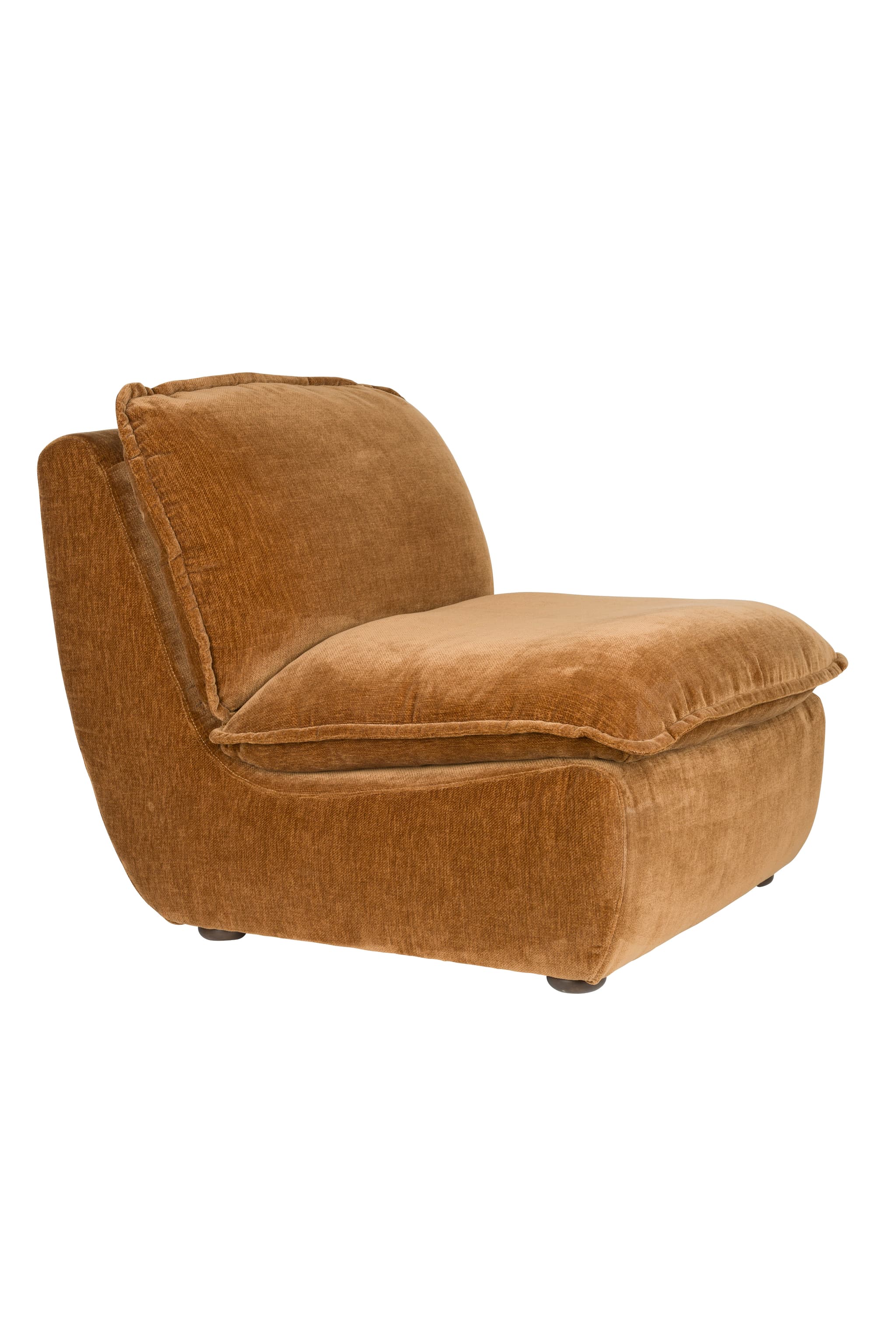 DUTCHBONE Loungefåtölj Radley Cognac