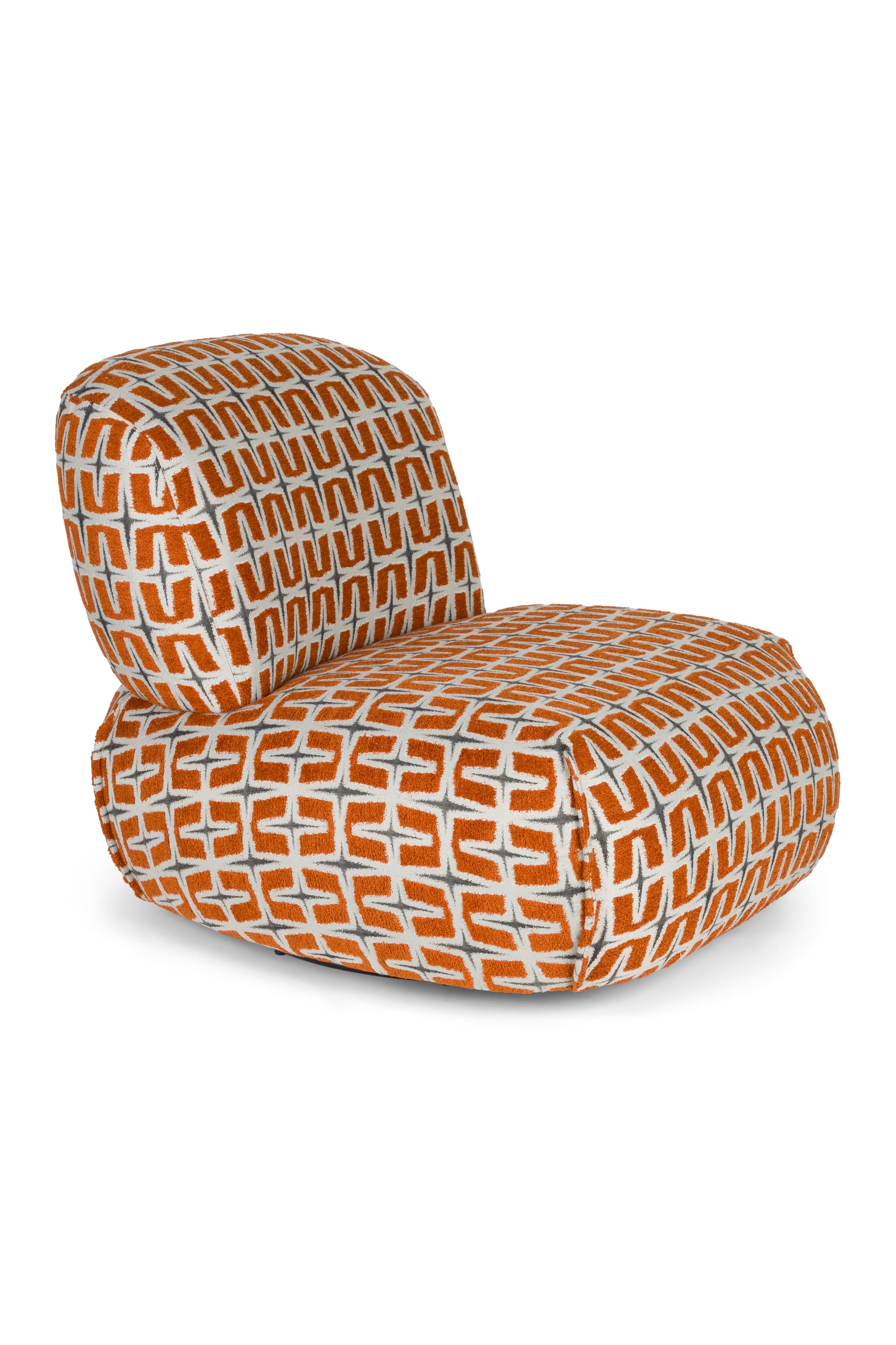 BOLD MONKEY Loungefåtölj Ritz Beige Bränd Orange