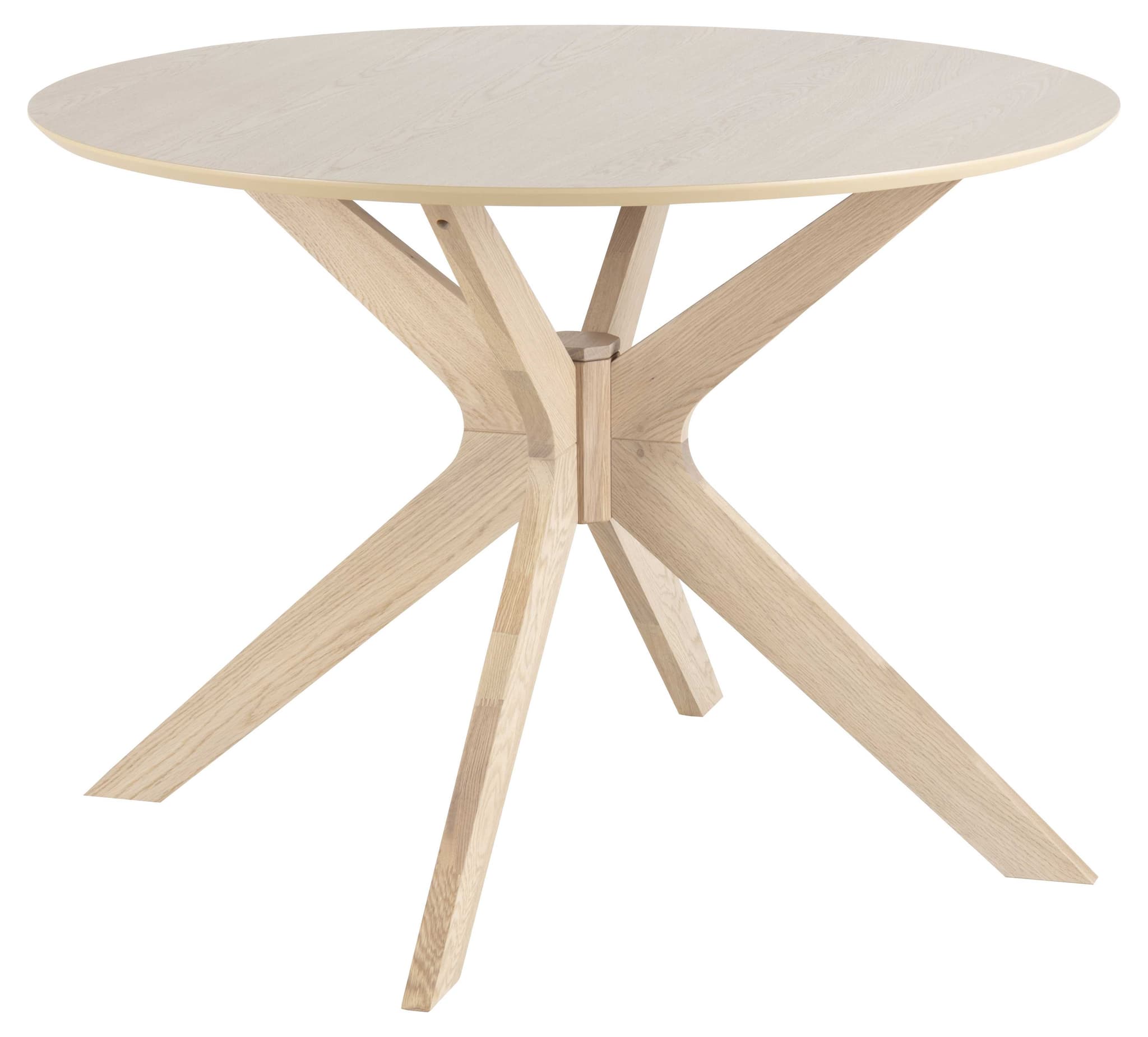 ACT NORDIC Duncan Matbord - Naturlig Ekfanér / Ek, Runt (Ø 105 cm)