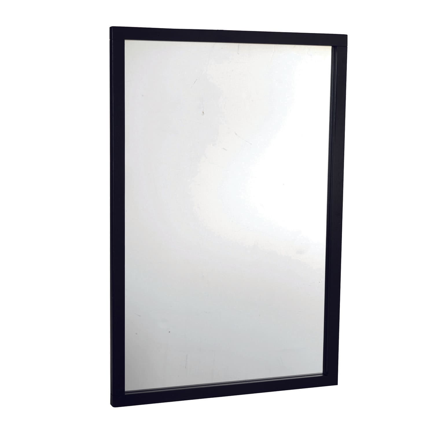 ROWICO Rektangulär Confetti Väggspegel - Spegelglas och Svart Ek (90 x 60 cm)