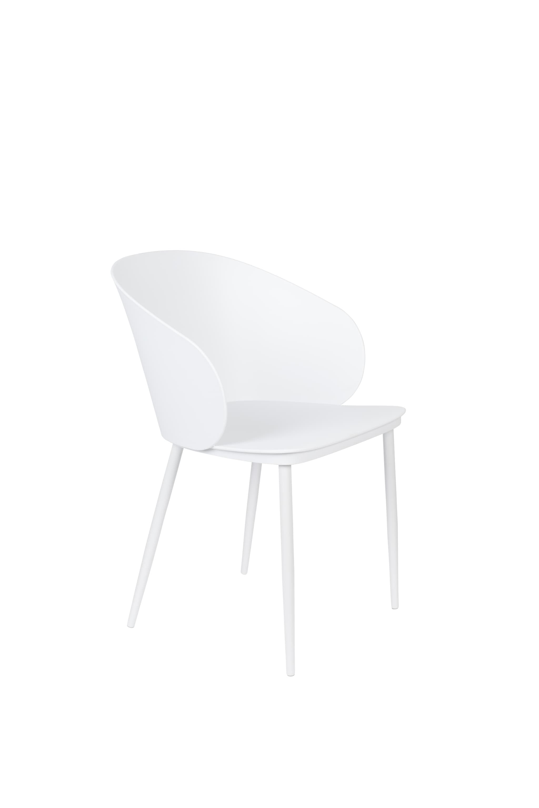WHITE LABEL LIVING stol Gigi helt vit