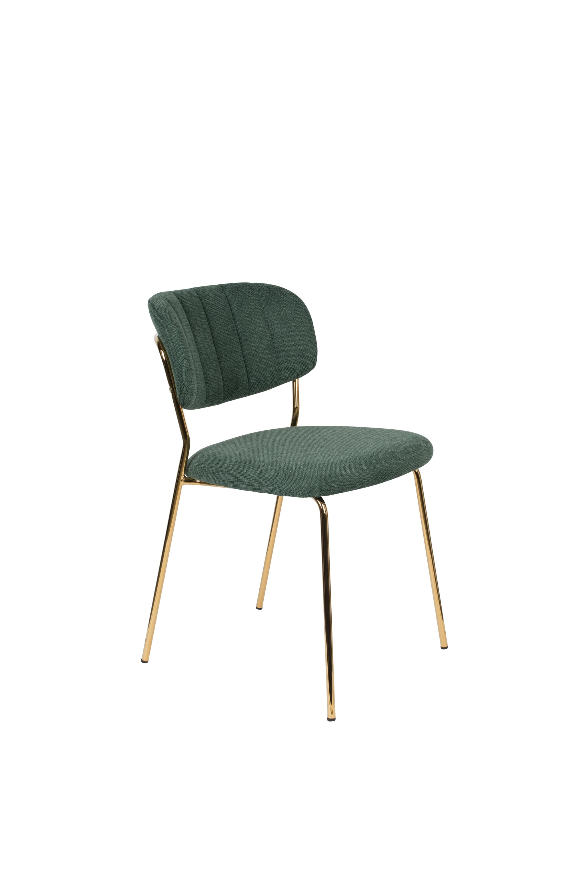 WHITE LABEL LIVING Stol Jolien Guld/Mörkgrön