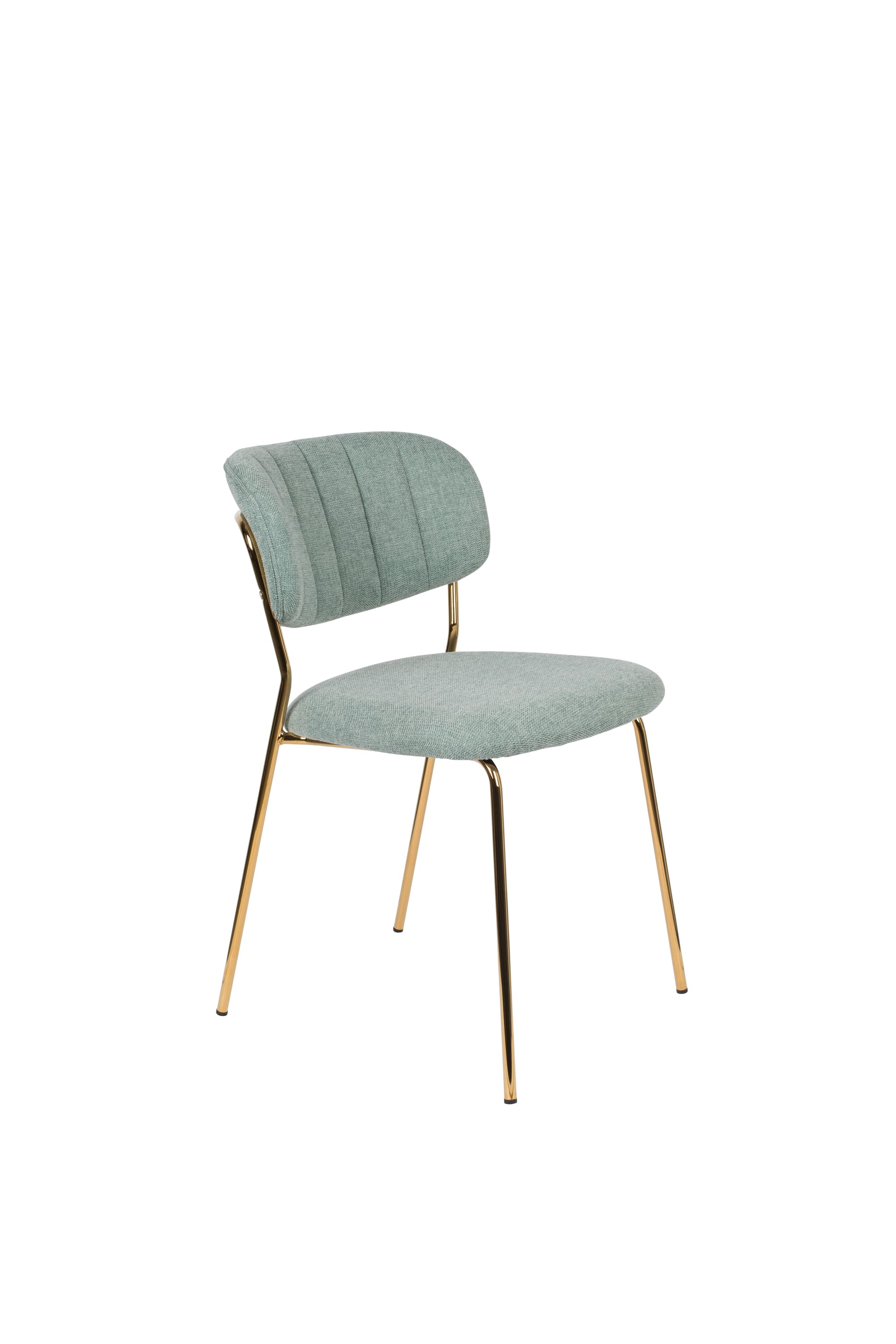 WHITE LABEL LIVING Stol Jolien Guld/Ljusgrön