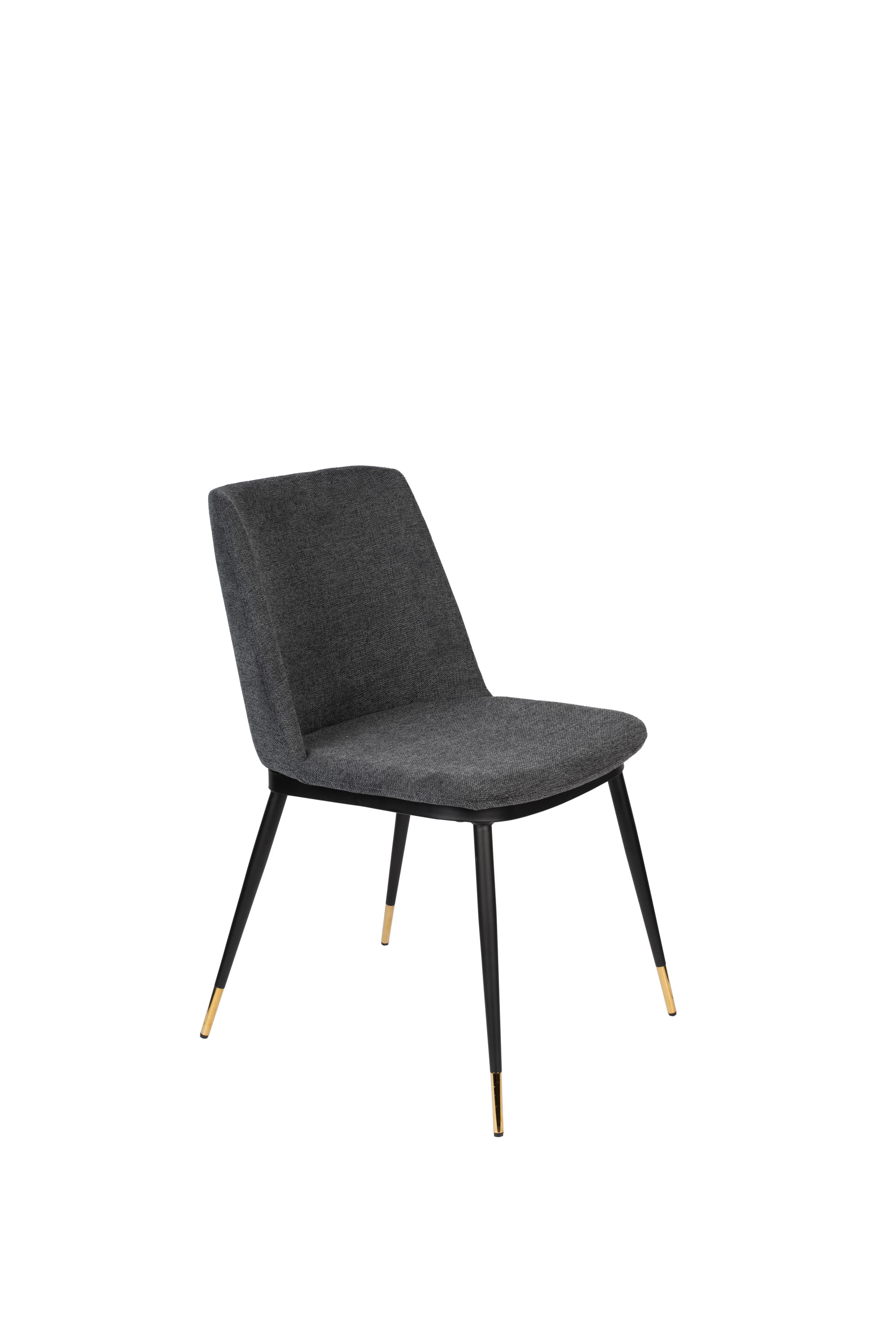 WHITE LABEL LIVING stol Lionel mörkgrå