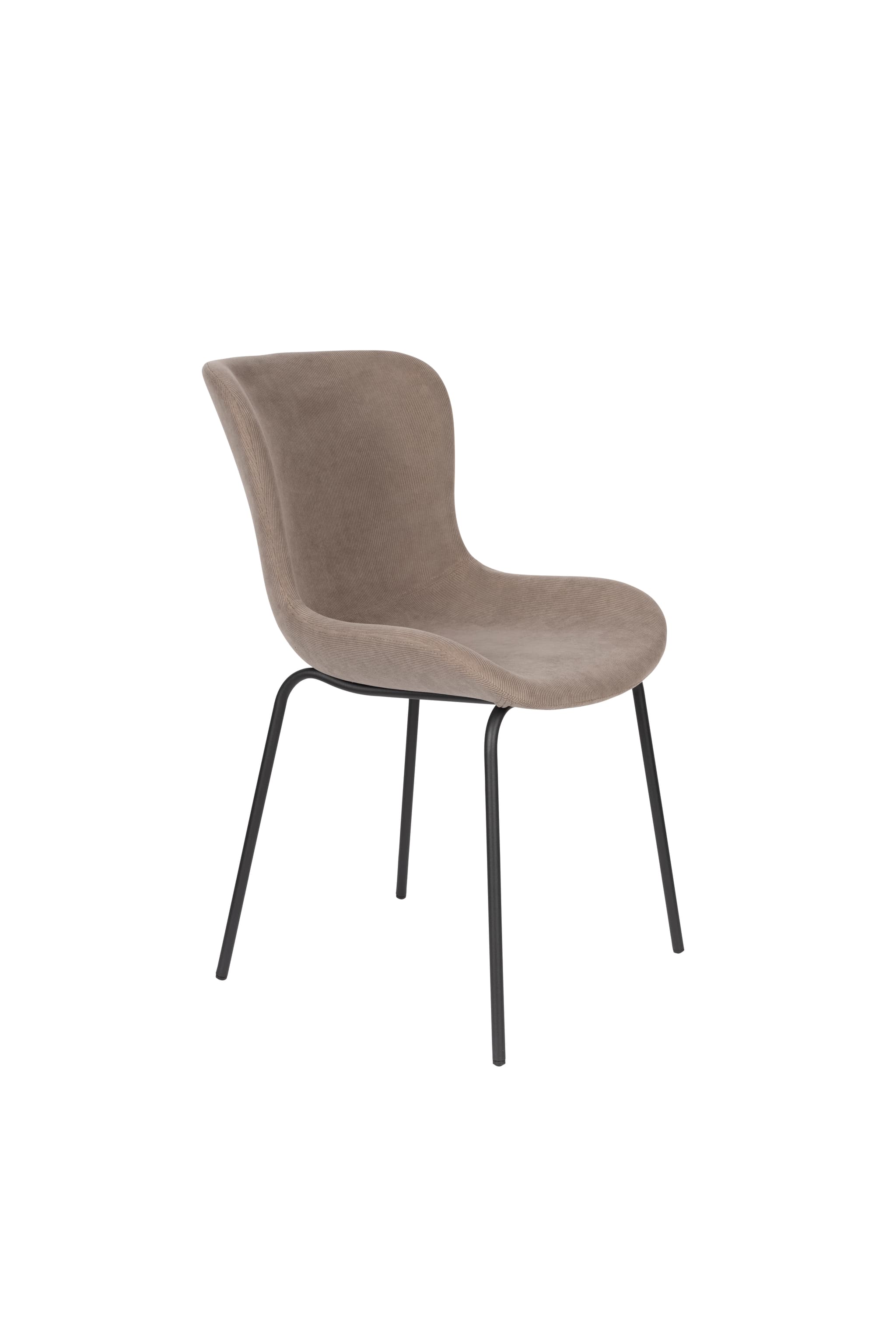 WHITE LABEL LIVING Stol Junzo Rib Grå