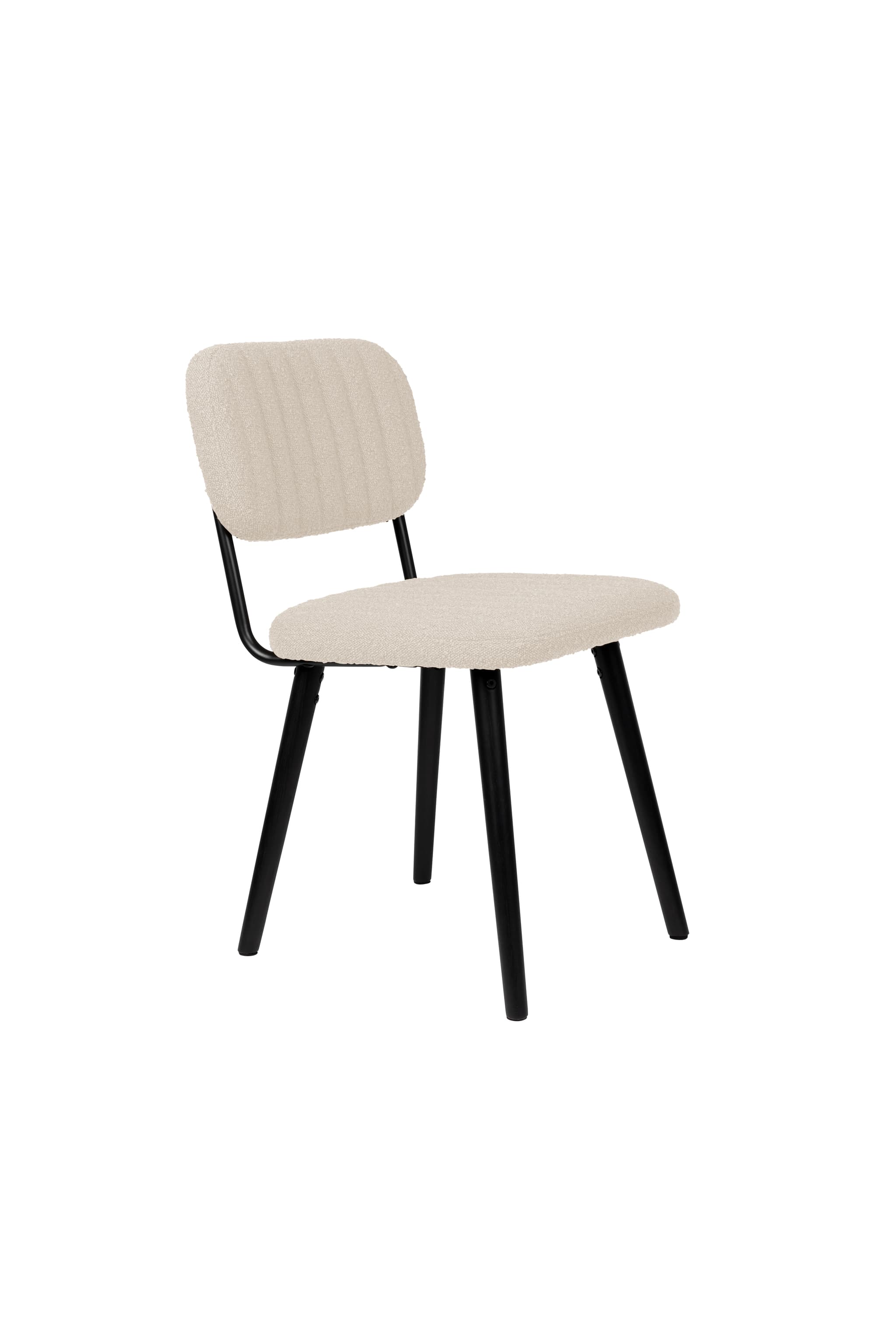WHITE LABEL LIVING Stol Jake Off White Bouclé