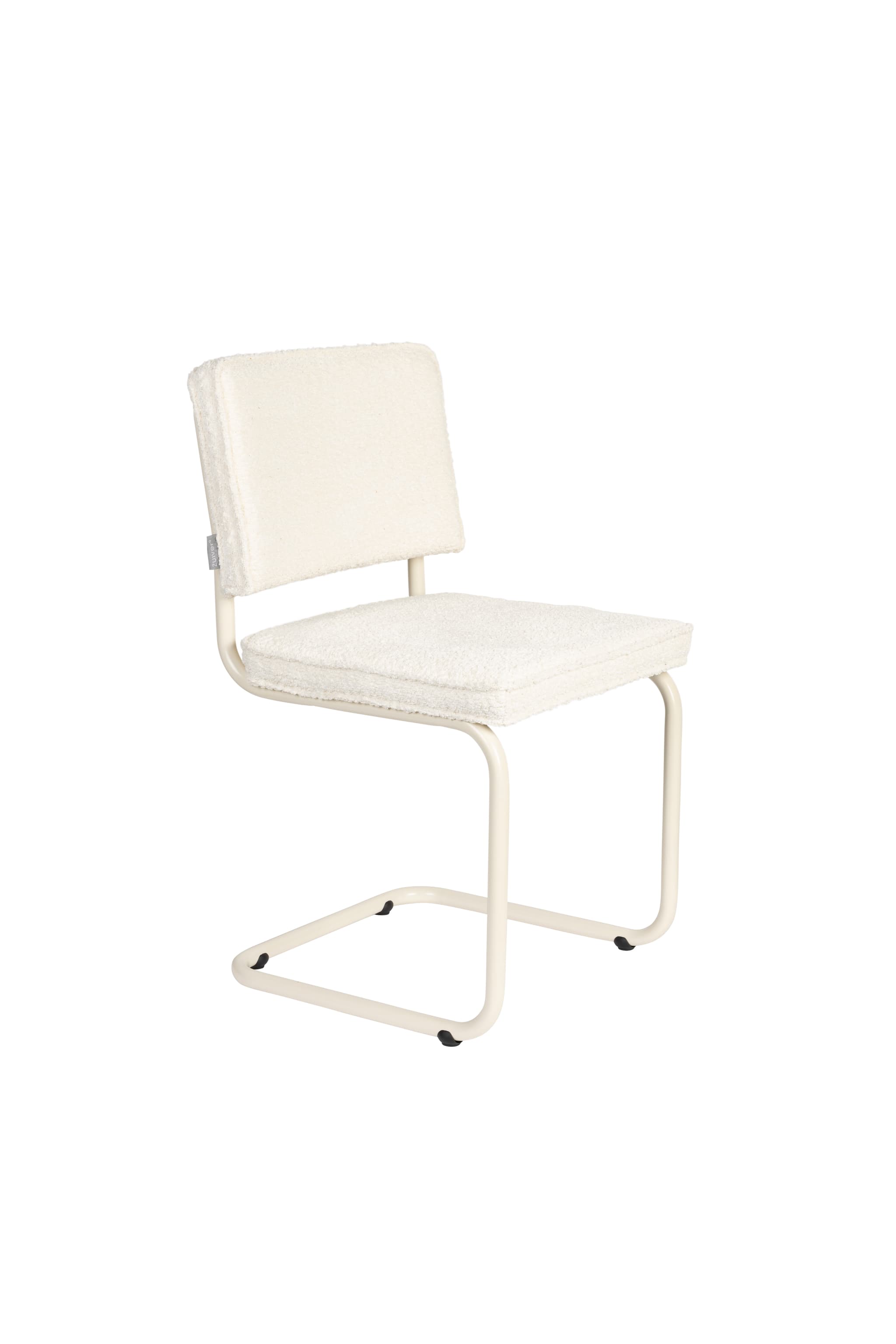 ZUIVER Ridge Mjuk matstol - benvit polyester/nylon