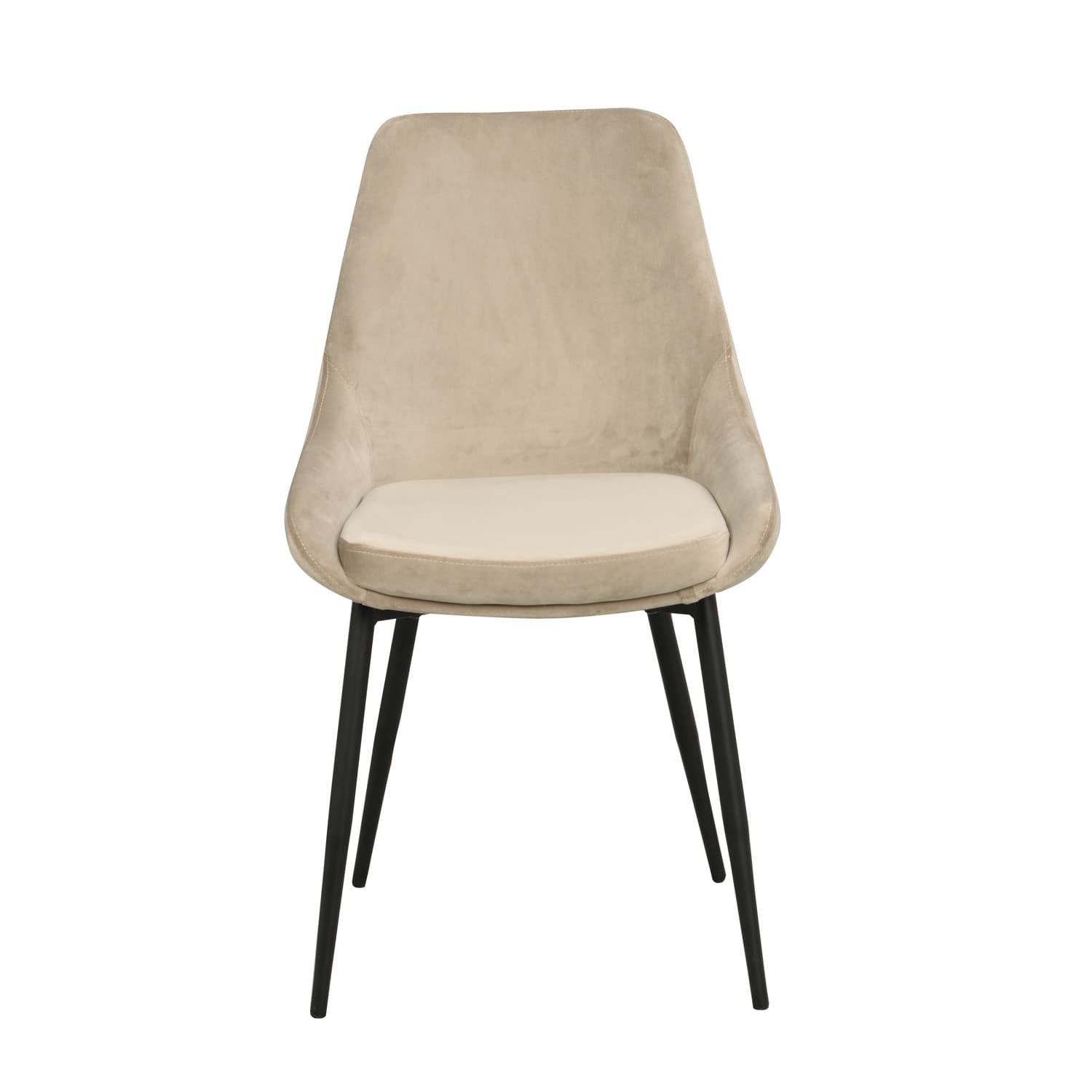 ROWICO ROWICA Sierra matbordsstol - beige polyester och svart metall
