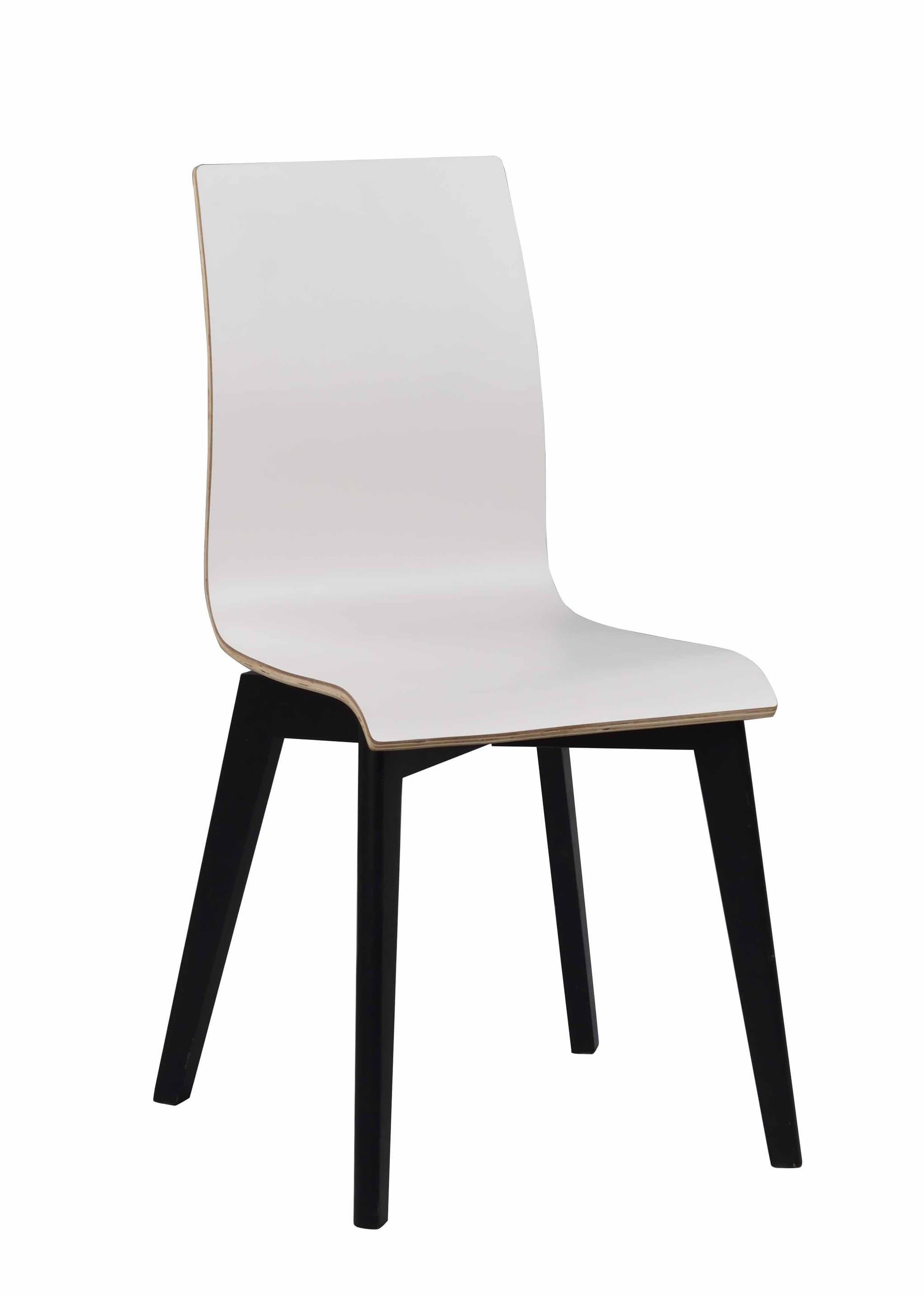 ROWICO Gracy matbordsstol - vit laminat / svart ek