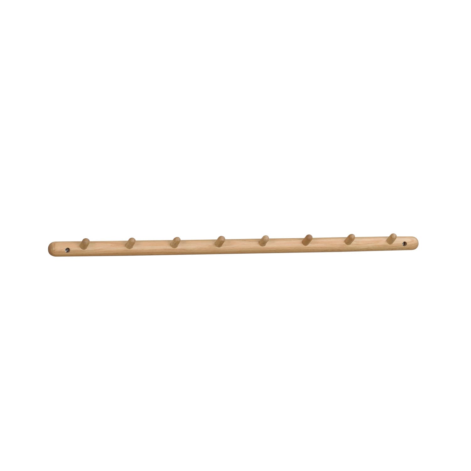 ROWICO rektangulär Milford klädhängare med 8 krokar - naturlig ek (80cm)