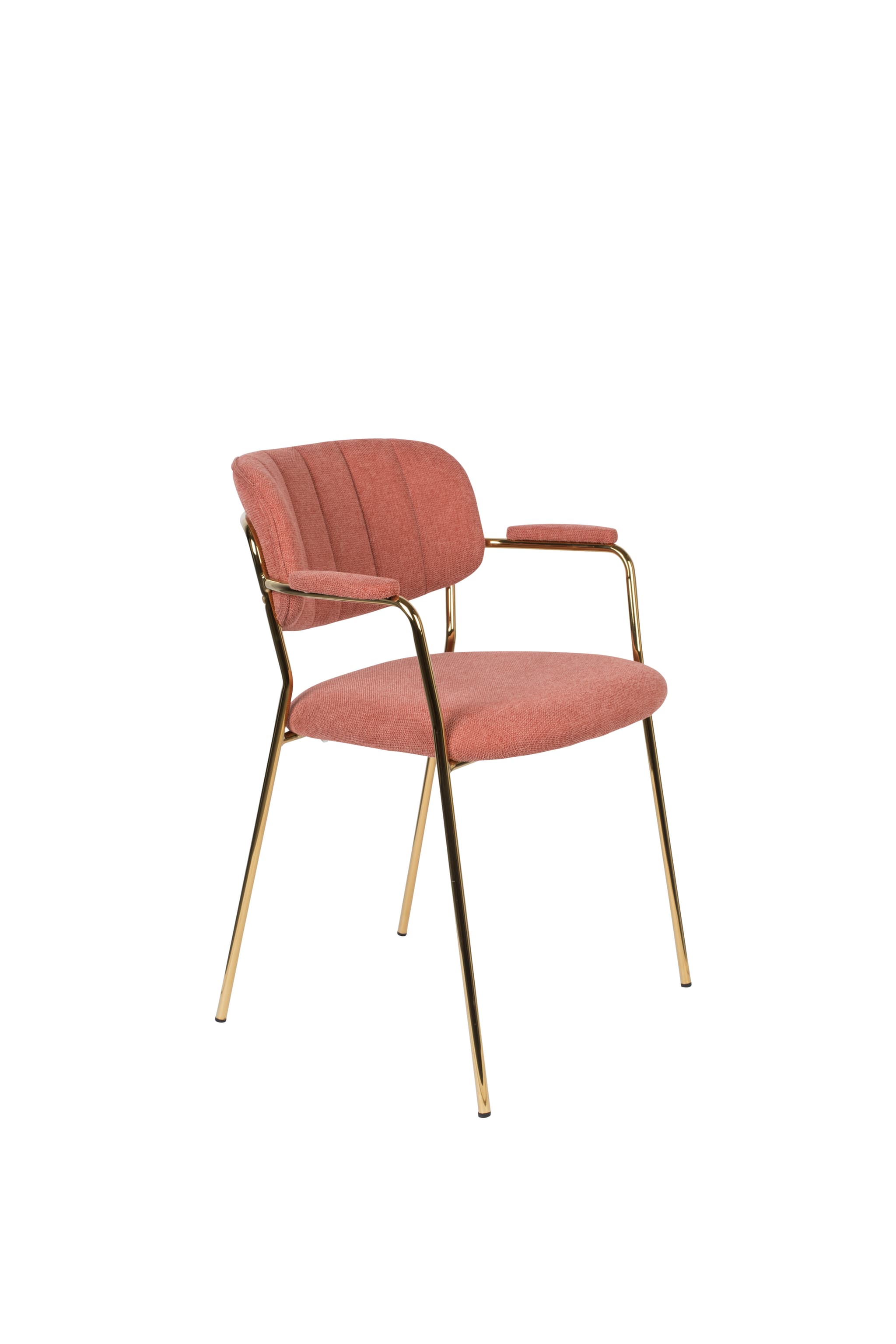 WHITE LABEL LIVING Fåtölj Jolien Guld/Rosa
