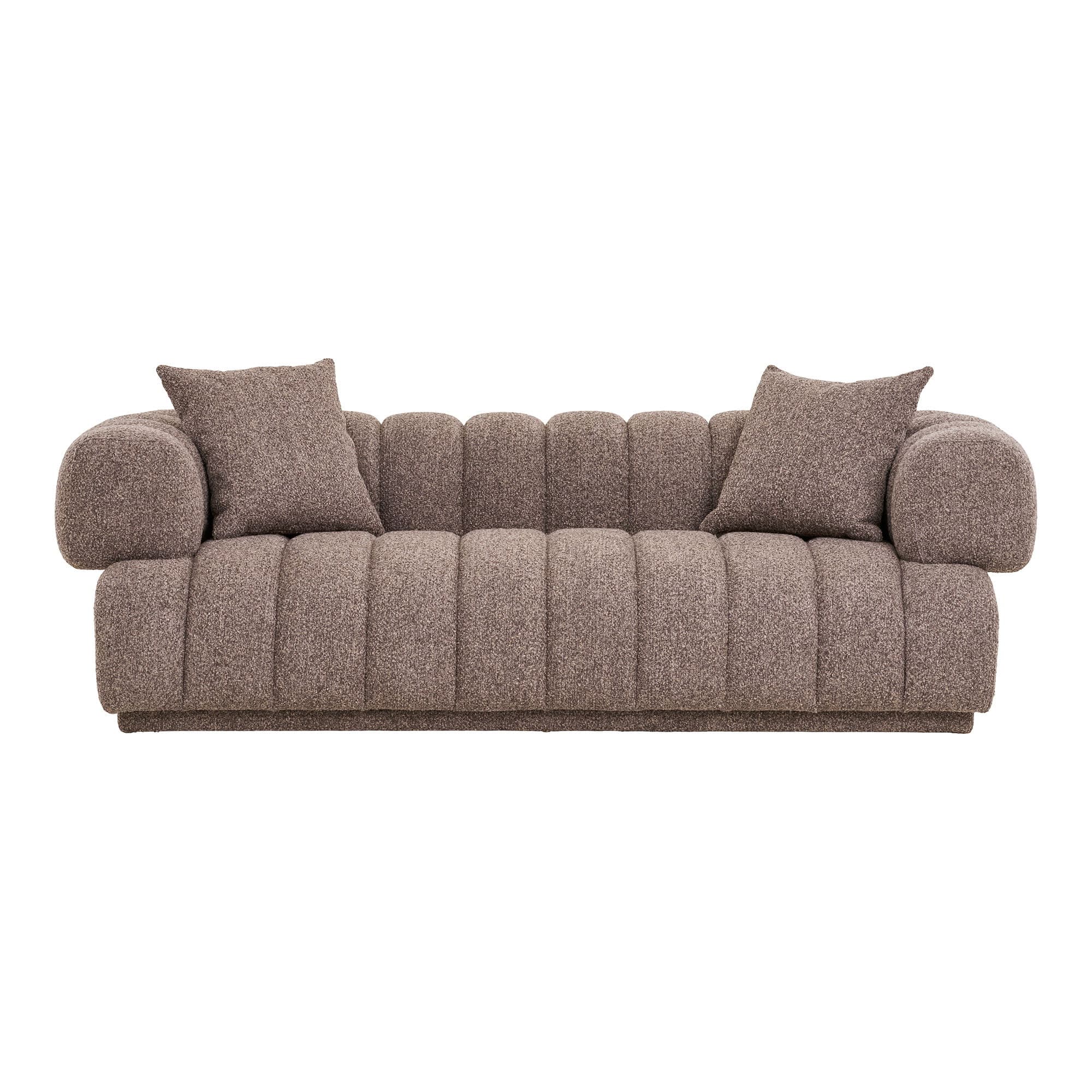 HOUSE NORDIC Aurora soffa - Soffa med 2 kuddar, brun, HN1296