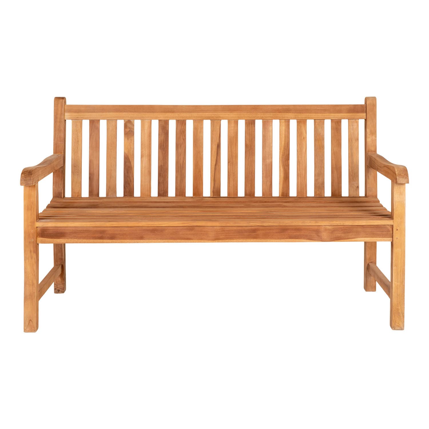 HOUSE NORDIC Cabo Trädgårdsbänk, med Ryggstöd och Armstöd - Naturlig Teak