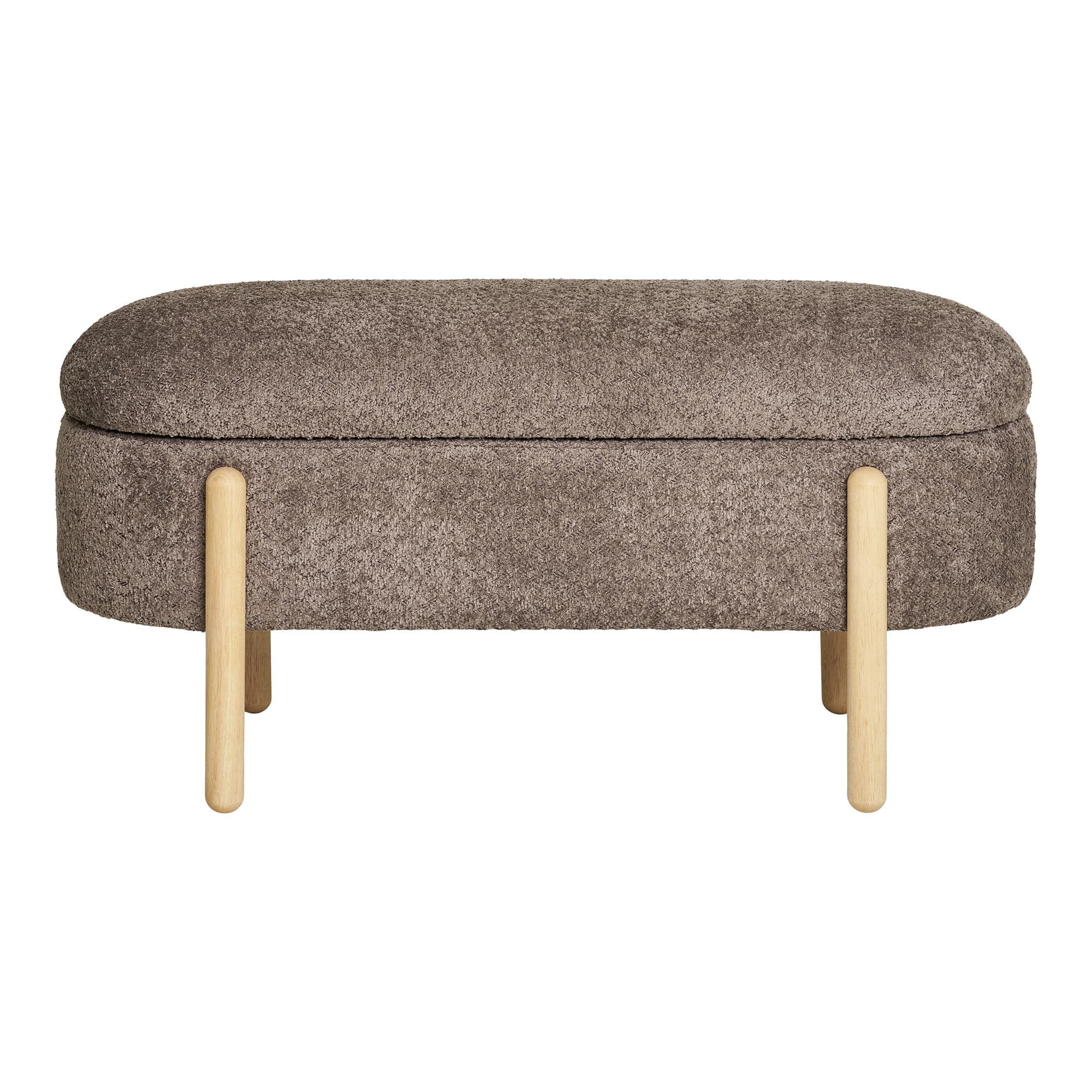 HOUSE NORDIC Branca bänk - Bänk med förvaring, brun/naturfärgad, HN1237