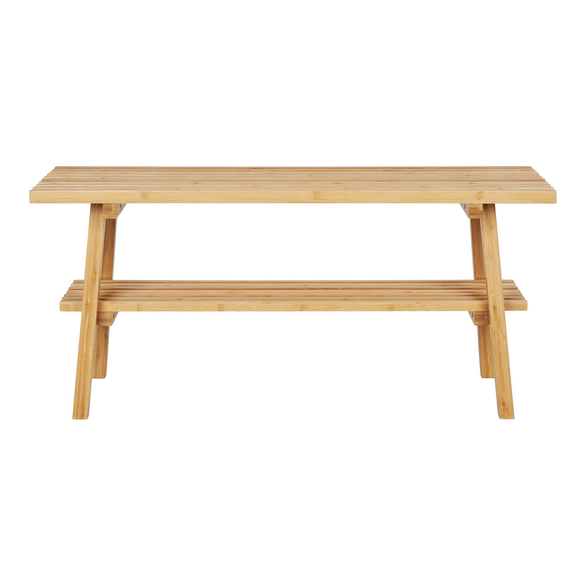 HOUSE NORDIC Ember bänk, med hyllplan - naturlig bambu (28x70)