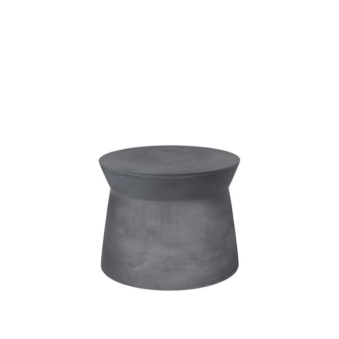 BROSTE COPENHAGEN Fiber sidobord utomhus, runt - kolfibercement (Ø50)