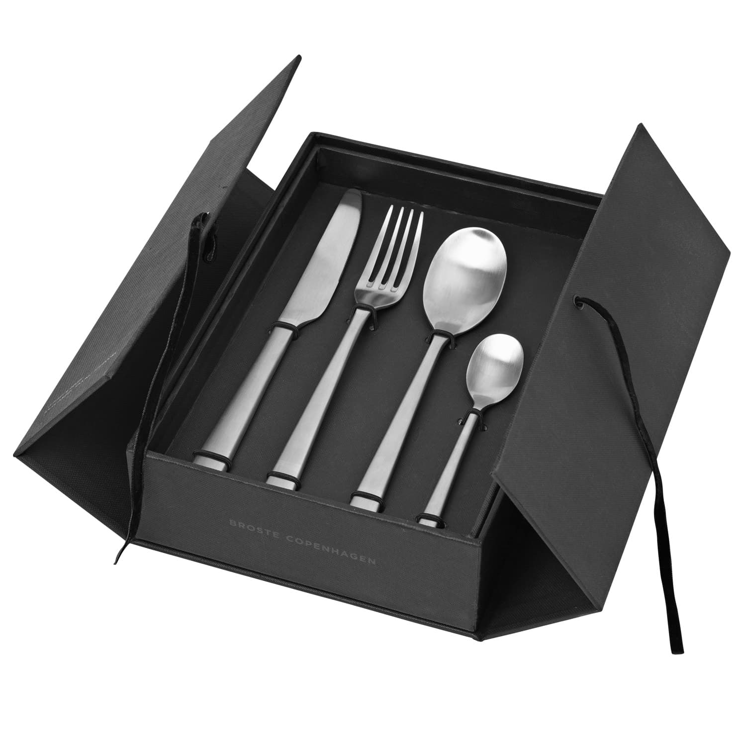 BROSTE Hune Ss bestickset - borstad satin (16 stycken)