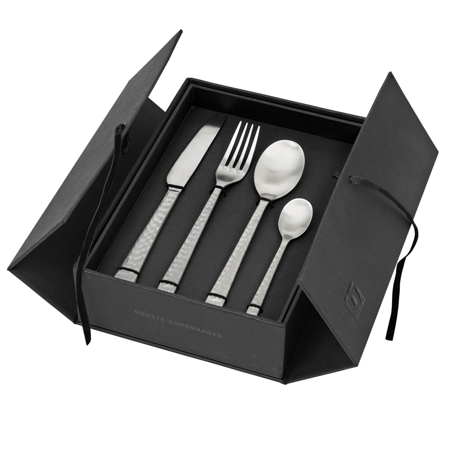 BROSTE Hune Ss bestickset - borstad hamrad satin (16 delar)