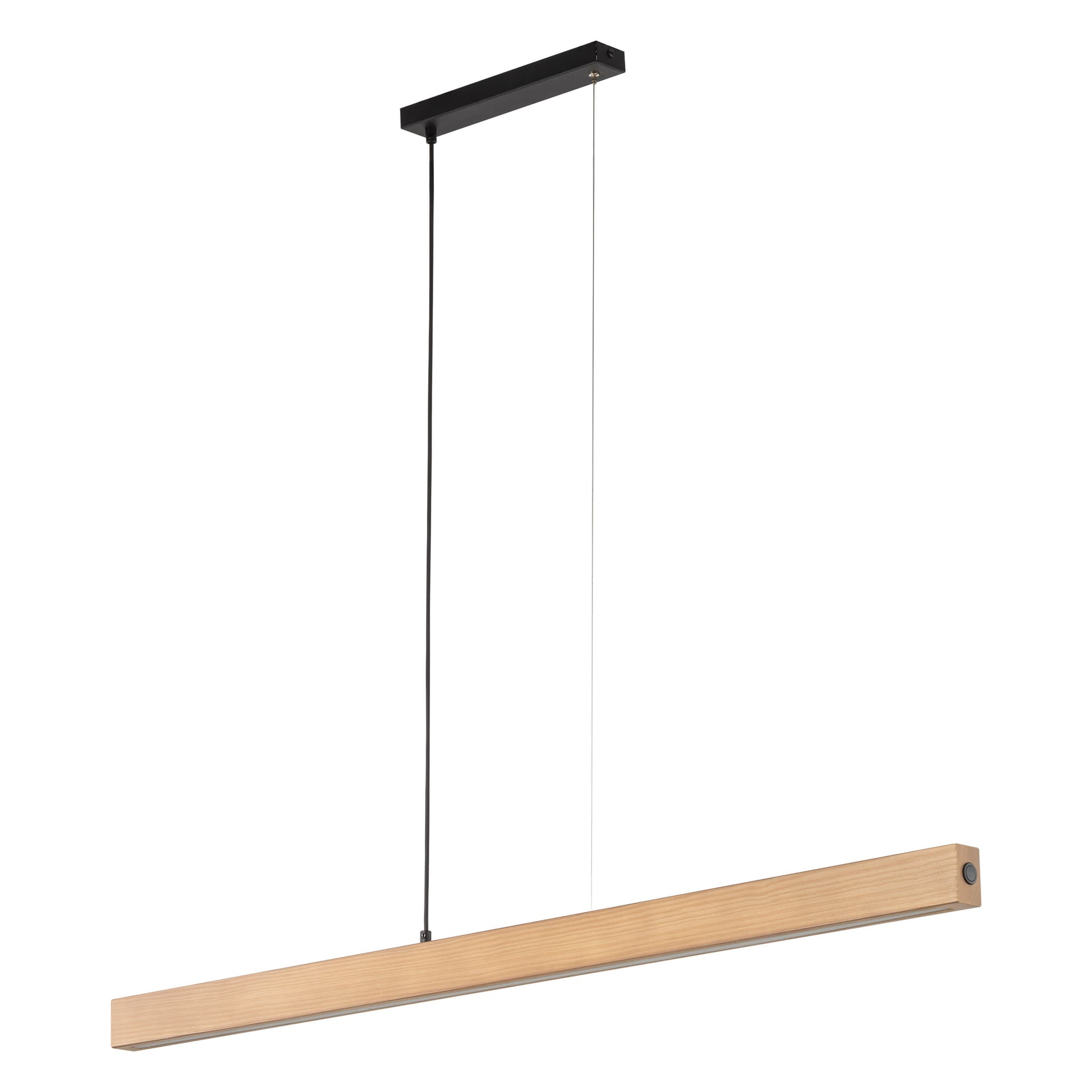 TK Teo LED taklampa 1260 - naturligt trä och svart metall