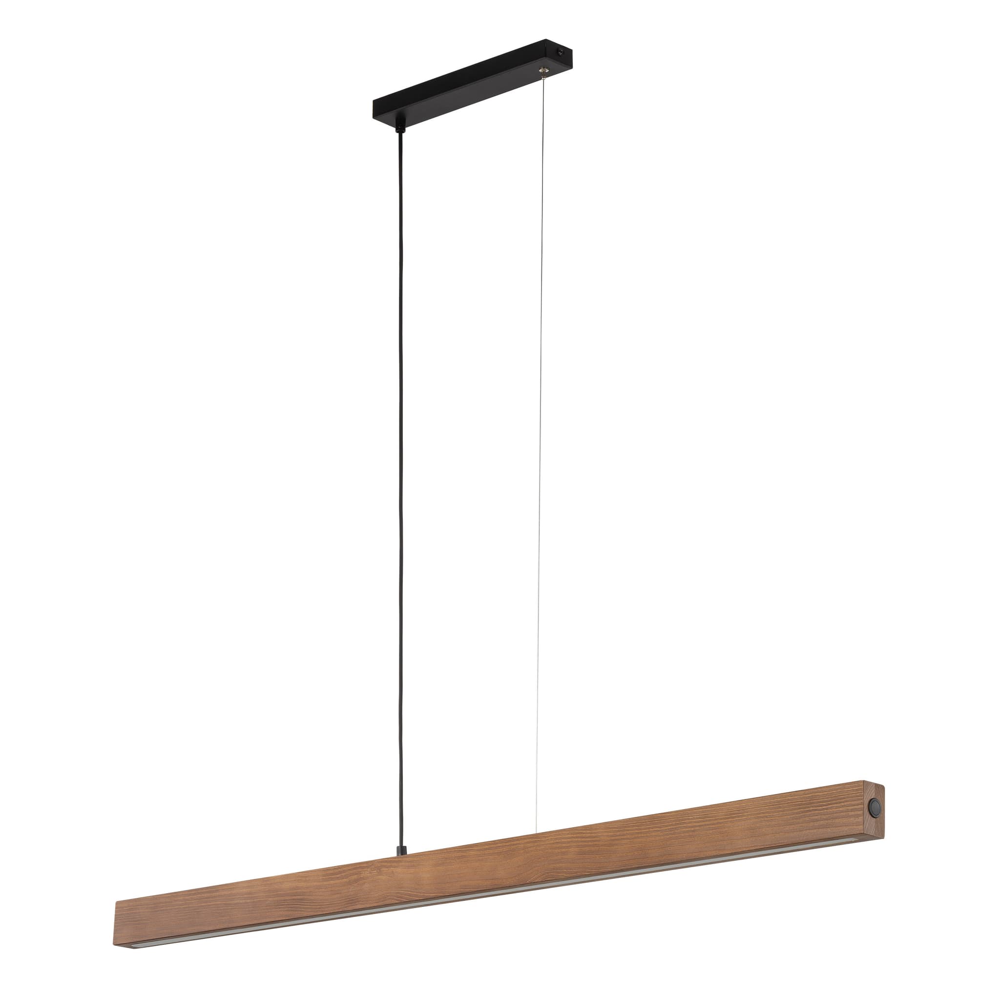 TK Teo LED taklampa 1260 - valnötsfärgat trä och svart metall