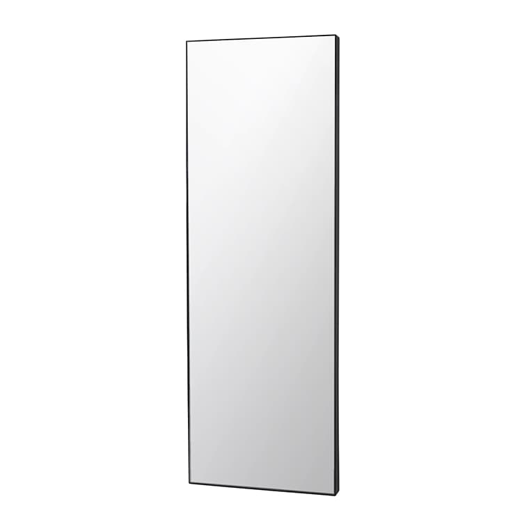 BROSTE COPENHAGEN Complete Väggspegel - Klar / Svart Spegelglas / Metall, Rektangulär (180 x 60 cm)