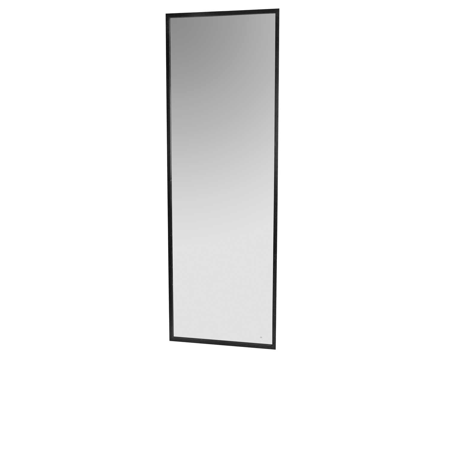 BROSTE COPENHAGEN Talja Väggspegel - Klar / Svart Spegelglas / Metall, Rektangulär (180 x 60 cm)