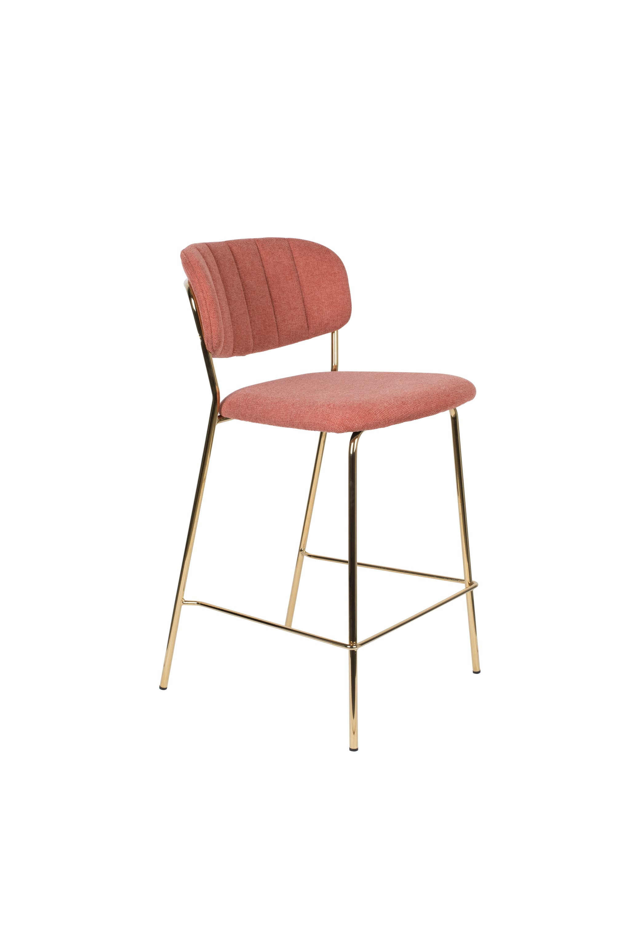 WHITE LABEL LIVING Bänkpall Jolien Guld/Rosa