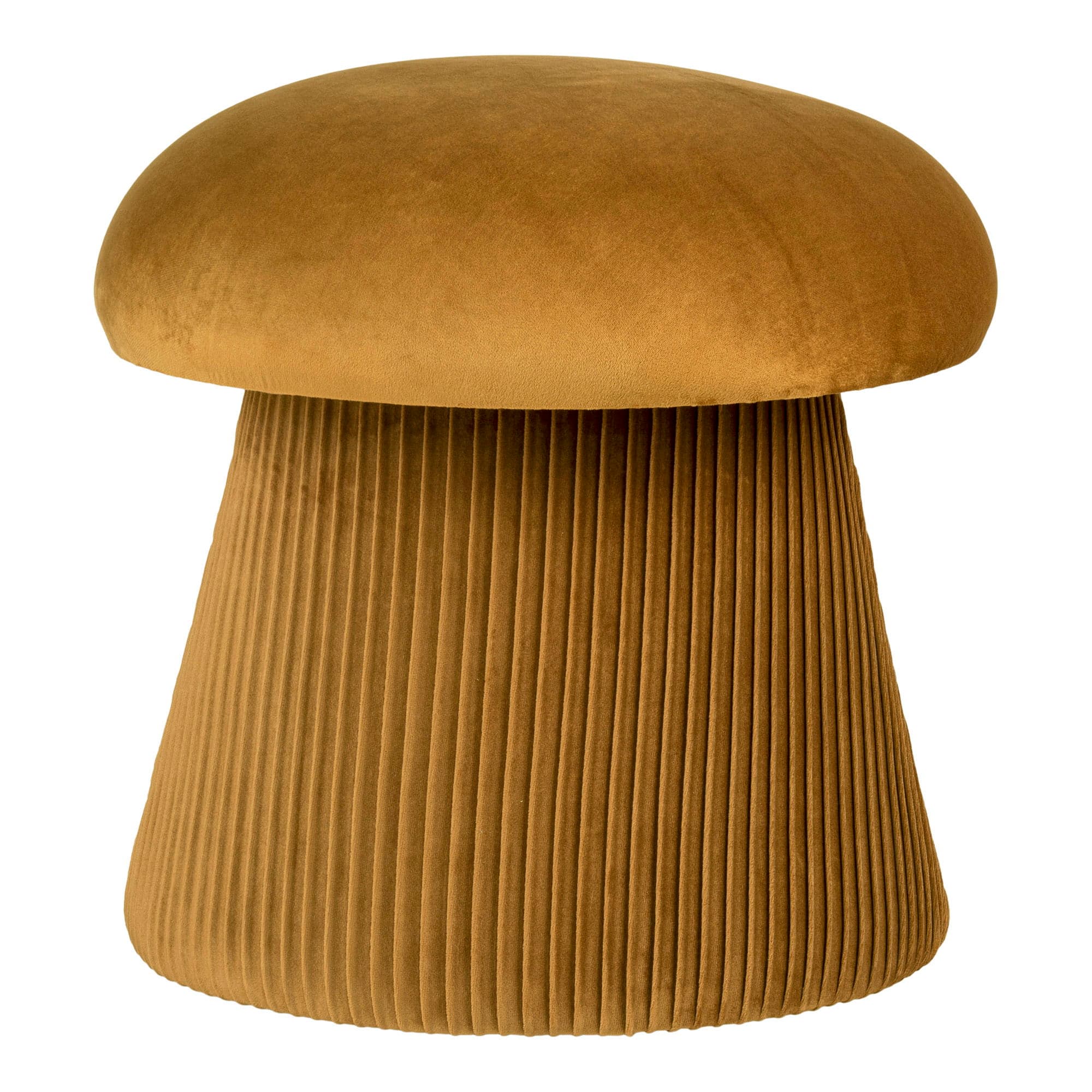 HOUSE NORDIC Hampton Puff - Puff, velour, ockra, ø41x39 cm, HN1245