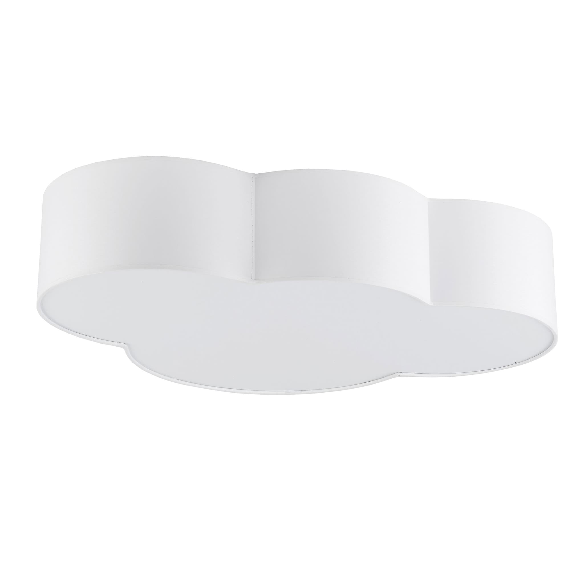 TK Sky barnlampa - vitt tyg och vit plast