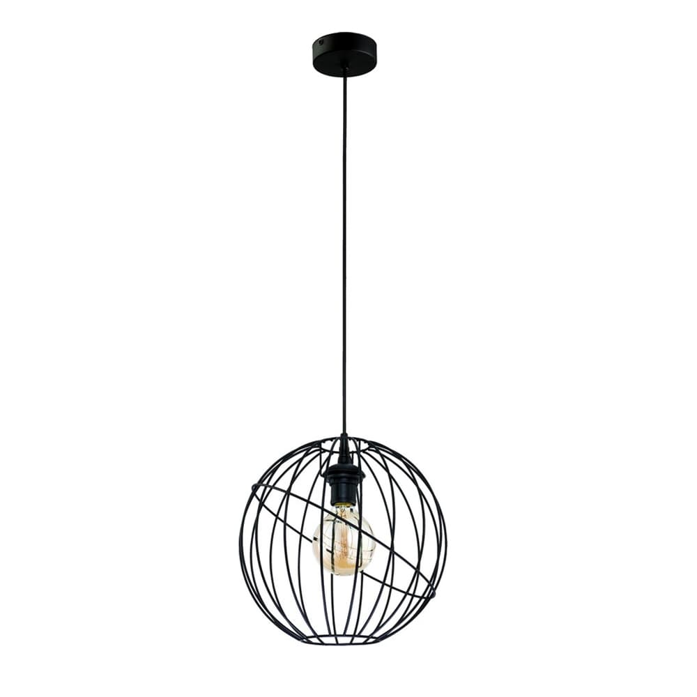 TK Orbita taklampa - svart metall