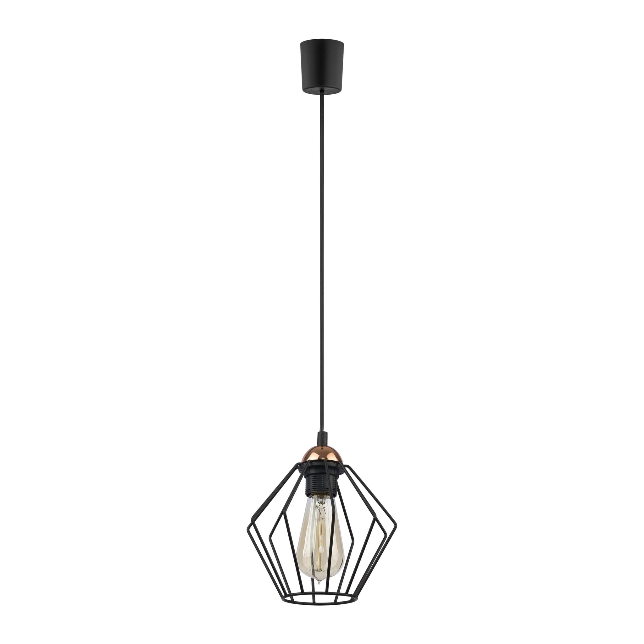 TK Galaxy taklampa - koppar och svart metall