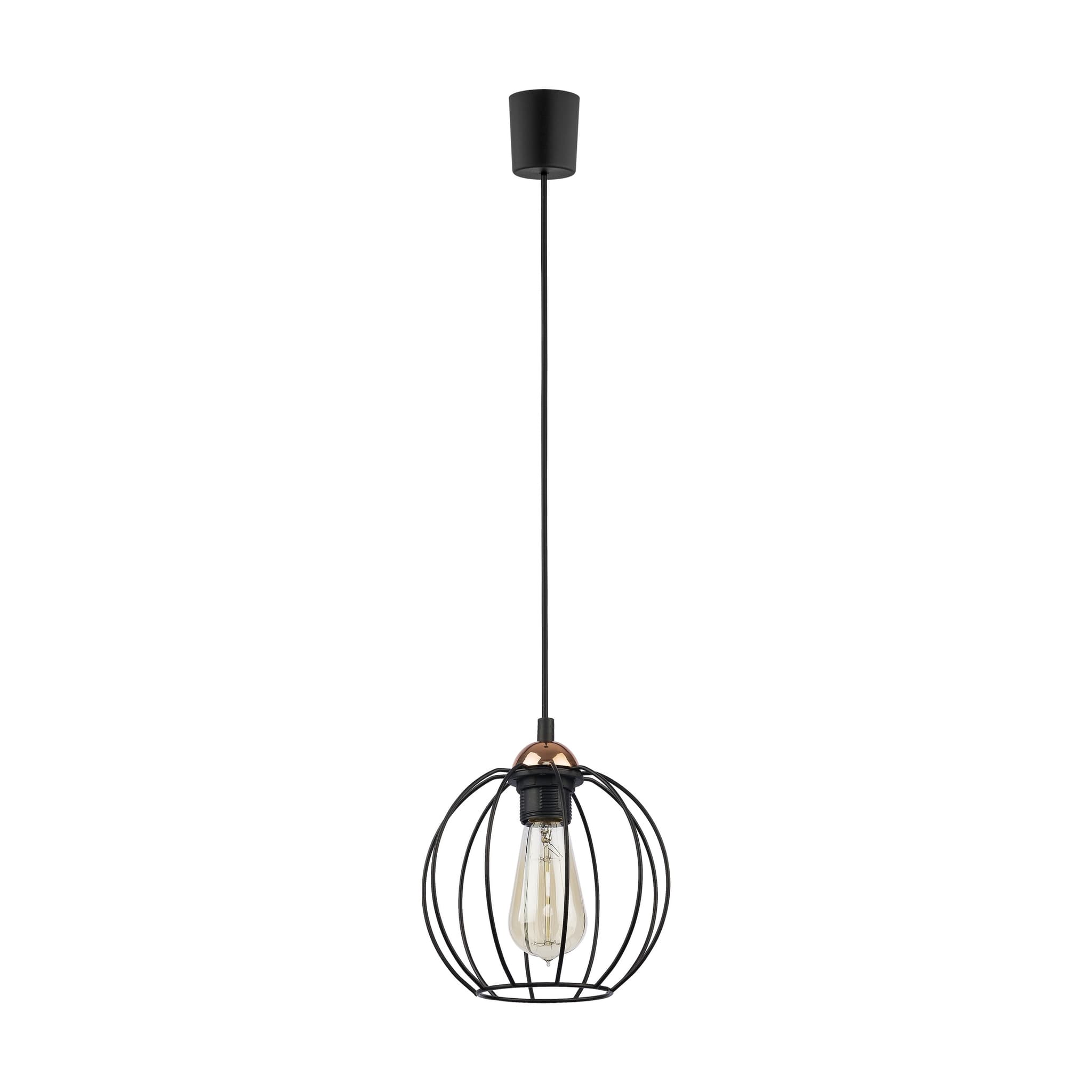 TK Galaxy taklampa, Large - koppar och svart metall