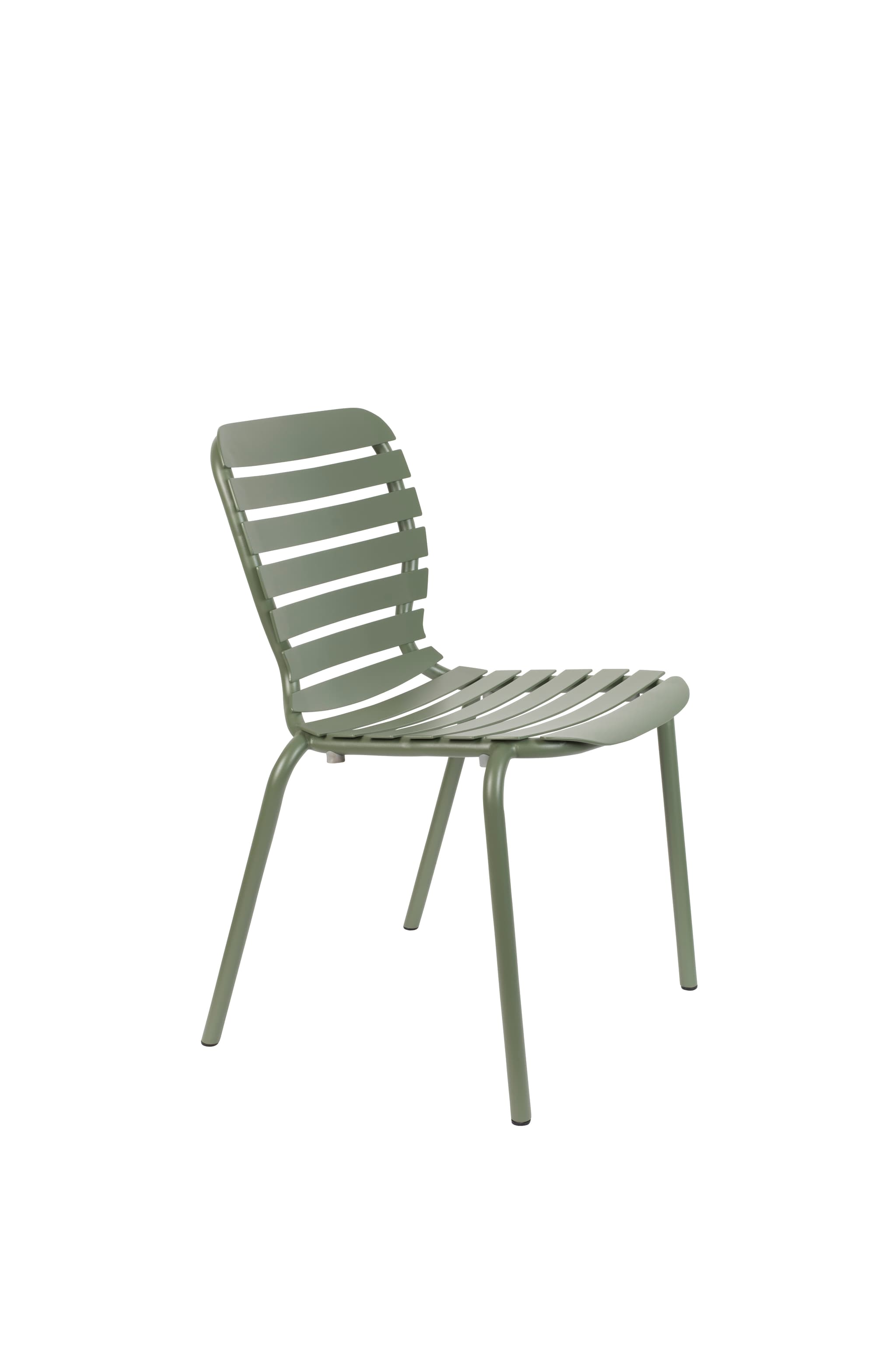 ZUIVER Vondel trädgårdsstol, stapelbar - grön aluminium