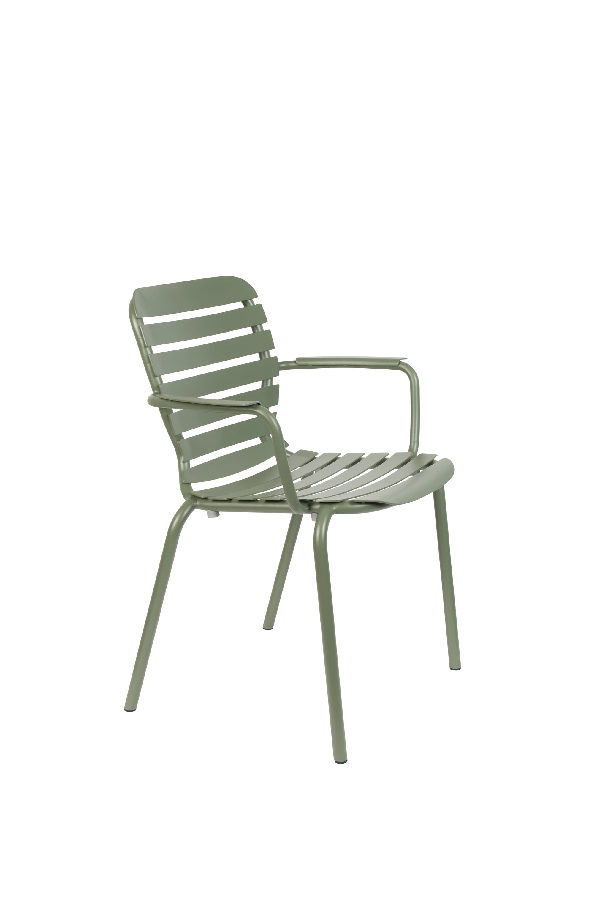 ZUIVER Vondel trädgårdsstol, med armstöd - grön aluminium