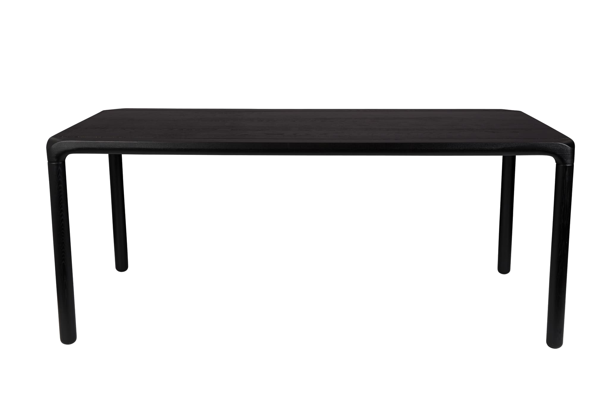 ZUIVER Storm matbord, rektangulärt - svart askfanér och svart ask (180x90)