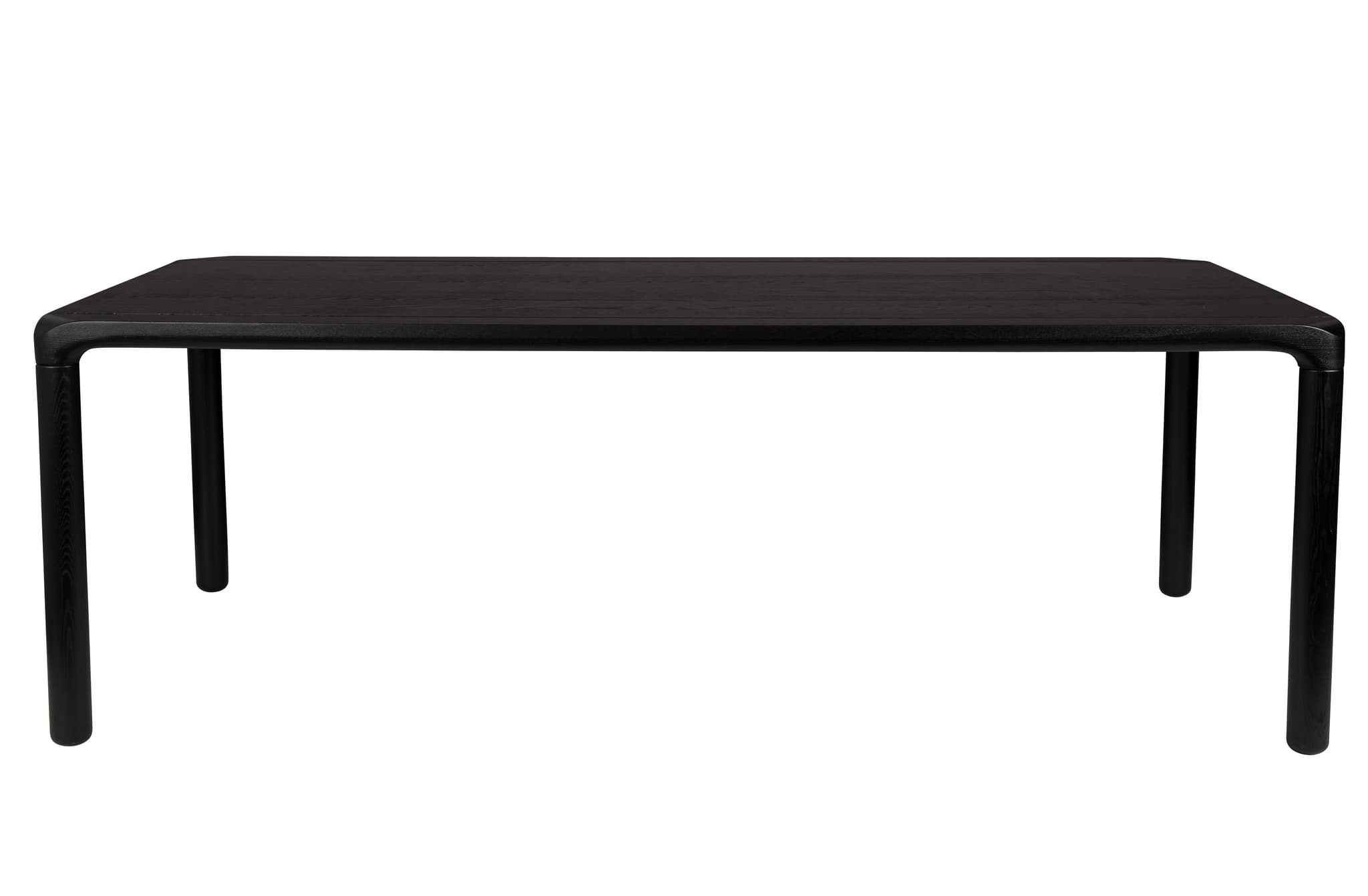 ZUIVER Storm matbord, rektangulärt - svart askfanér och svart ask (220x90)