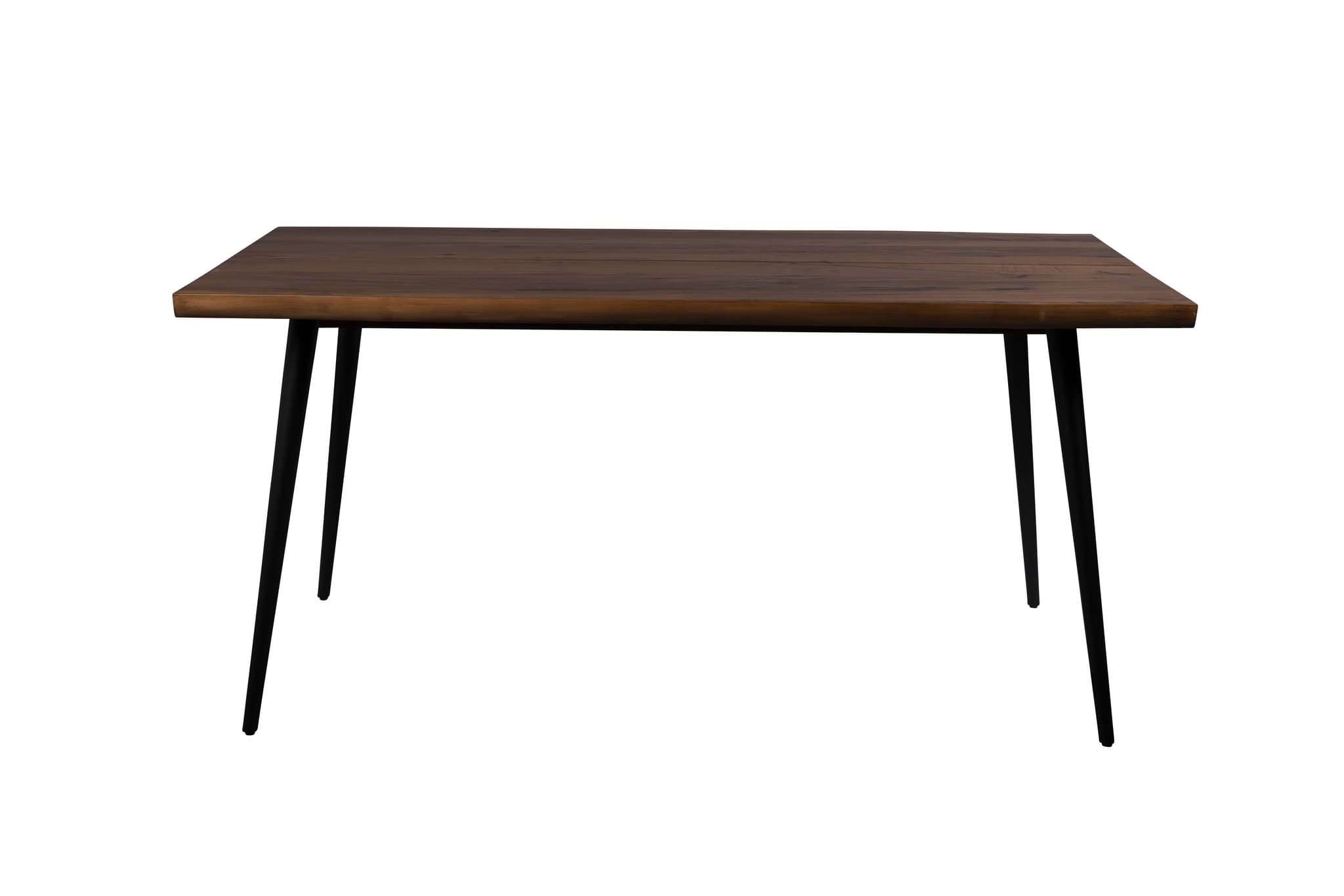 DUTCHBONE Alagon matbord, rektangulärt - brun valnötsfinish och svart stål (160X90)