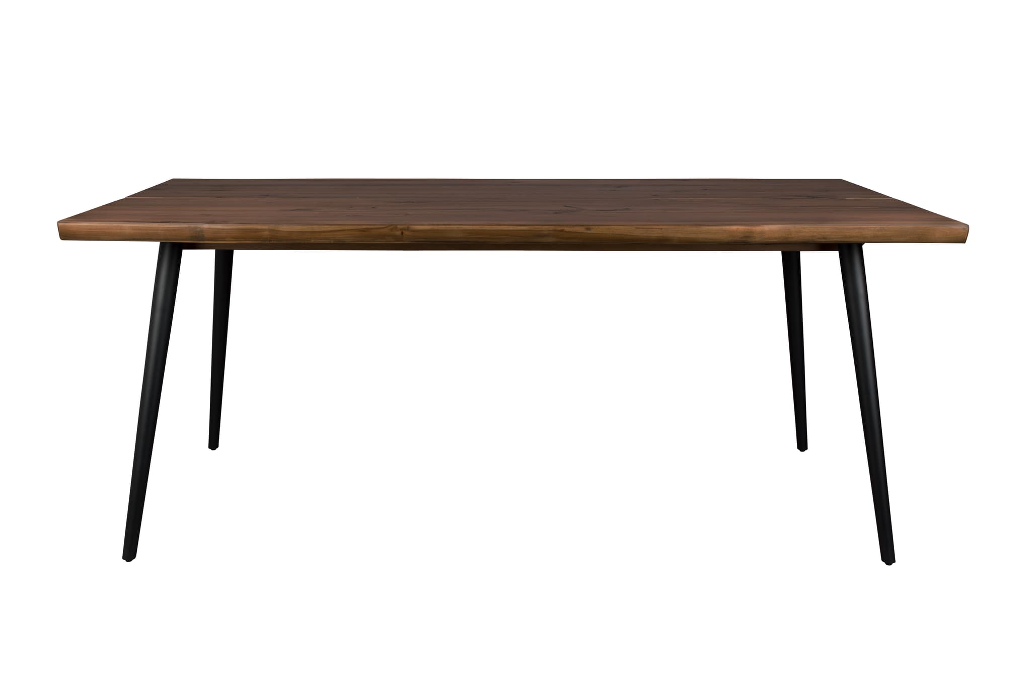 DUTCHBONE Alagon matbord, rektangulärt - brun valnötsfinish och svart stål (180X90)