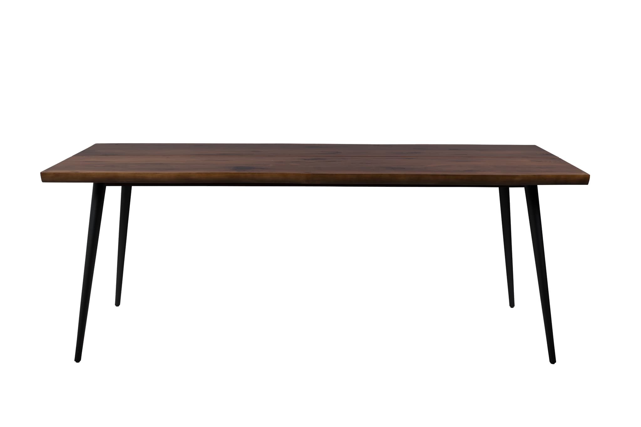 DUTCHBONE Alagon matbord, rektangulärt - brun valnötsfinish och svart stål (200X90)