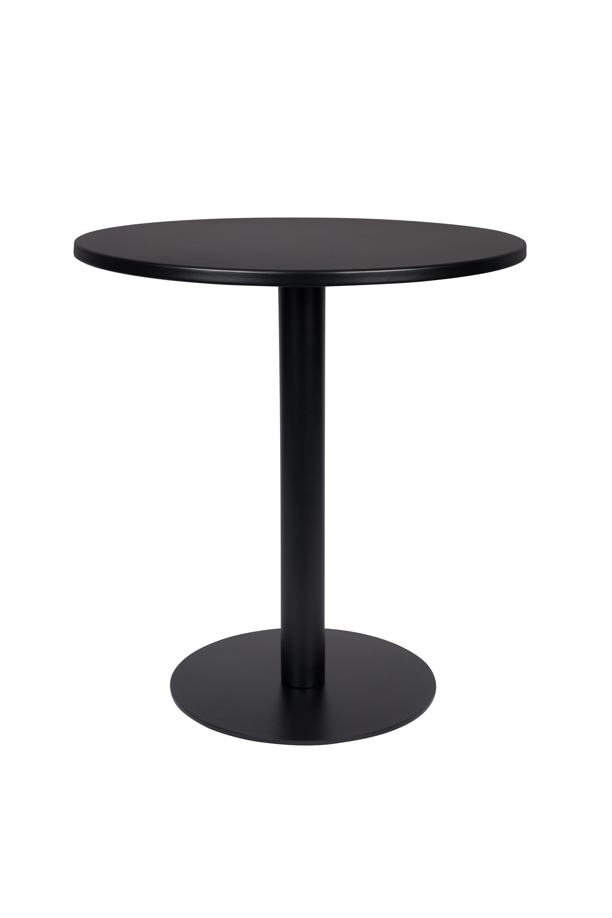 ZUIVER Metsu Bistro trädgårdsbord, runt - svart stål (Ø70)