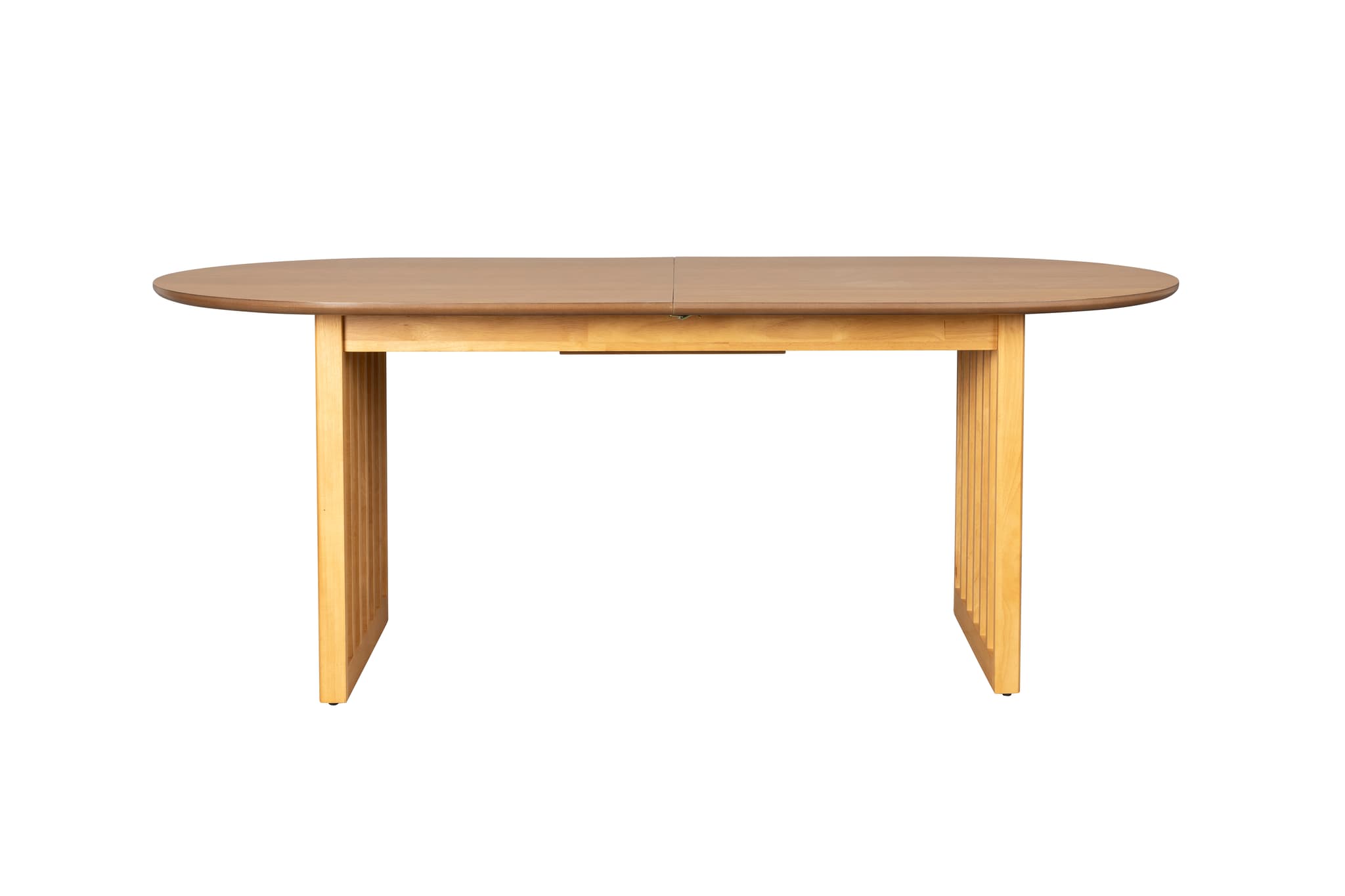 DUTCHBONE Barlet matbord, med tilläggsplatta - naturlig ekfanér och naturgummiträ (200/240x90)