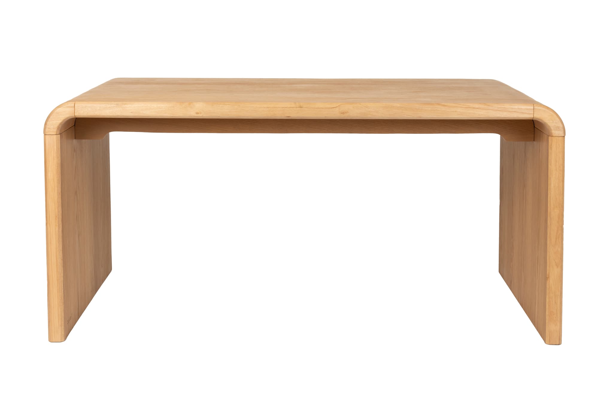 ZUIVER Brave matbord, rektangulärt - naturlig ekfanér och gummiträ (160x80)