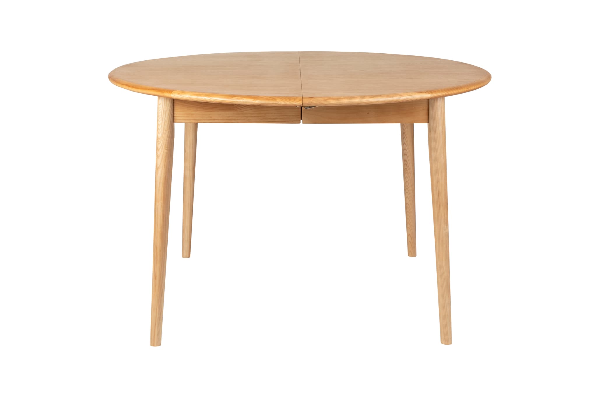 ZUIVER Twist matbord, w. utdragbar, rund - naturlig ekfaner (Ø120)