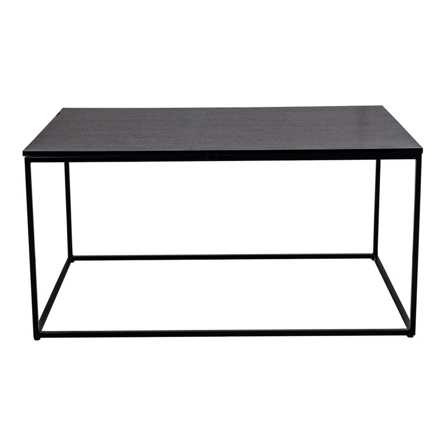 HOUSE NORDIC rektangulärt Vita soffbord - svart melamin och stål (90x60)
